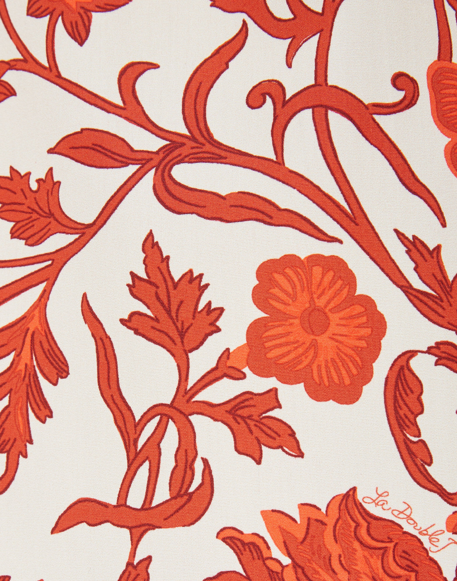 La DoubleJ Better Than Your Boyfriend's Shirt Dragonflower Plac&eacute;e Red SHI0092COT039DRE05RE01