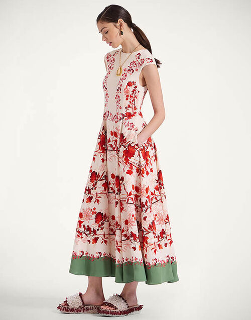 La DoubleJ Park Ave Dress Woodland Plac&eacute;e Camouflage DRE0857VIS006WOD01GR08