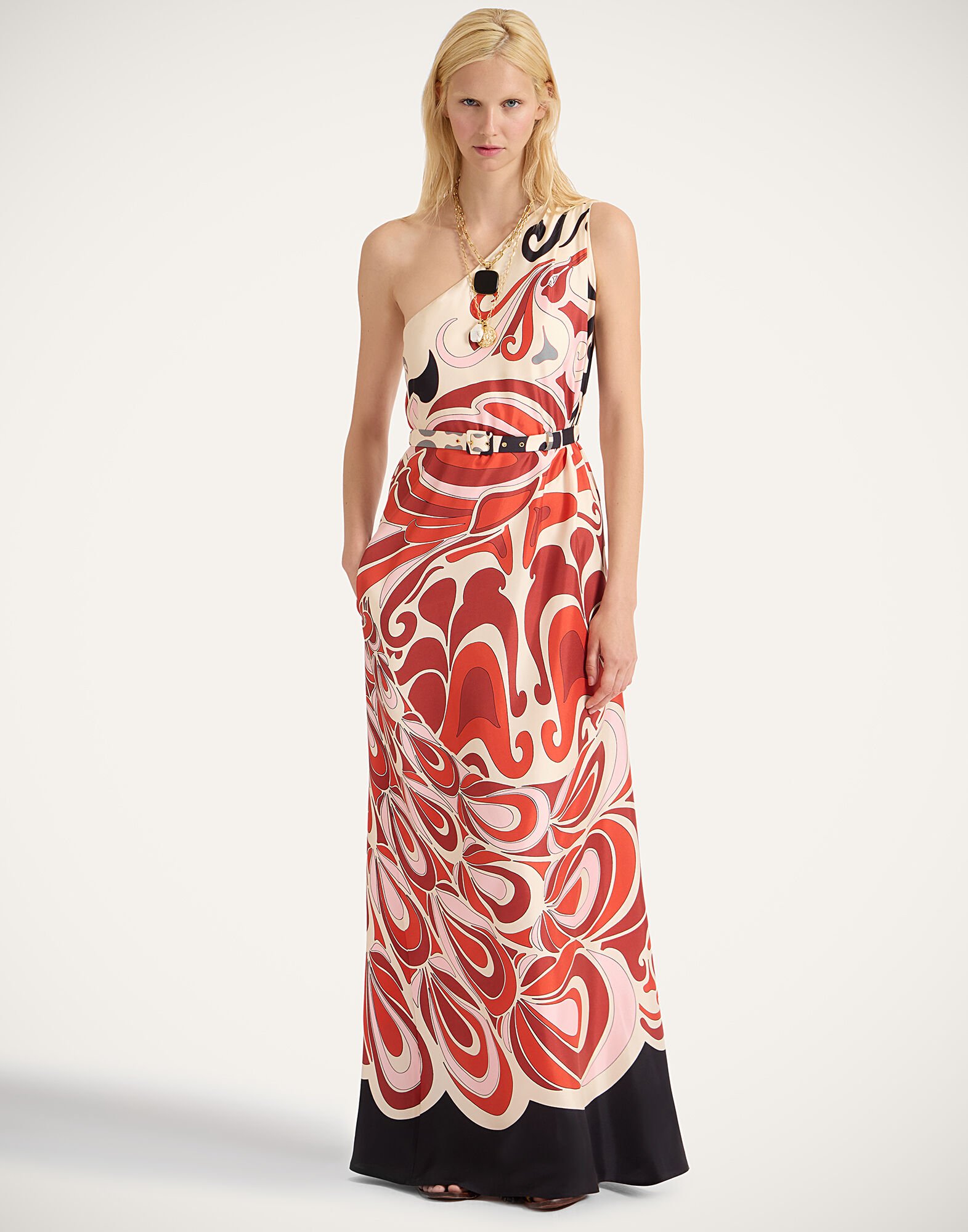 La DoubleJ Roy Dress Phoenix Plac&eacute;e Ivory DRE0304SIL006PHO01WH04