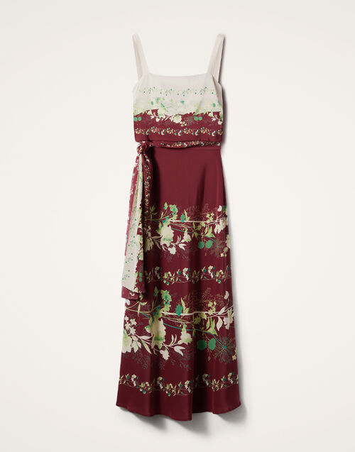 La DoubleJ Slip-Around Dress Woodland Placée Burgundy DRE0562CRE002WOD01RE02