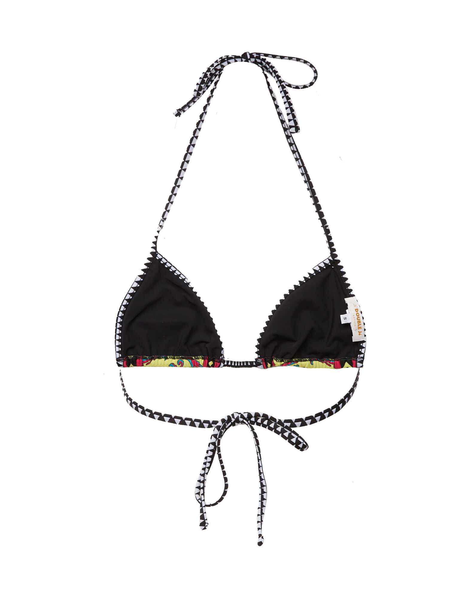 LaDoubleJ Triangle Bikini Top Cartwheel Giallo SWI0032LYC003CRW0004