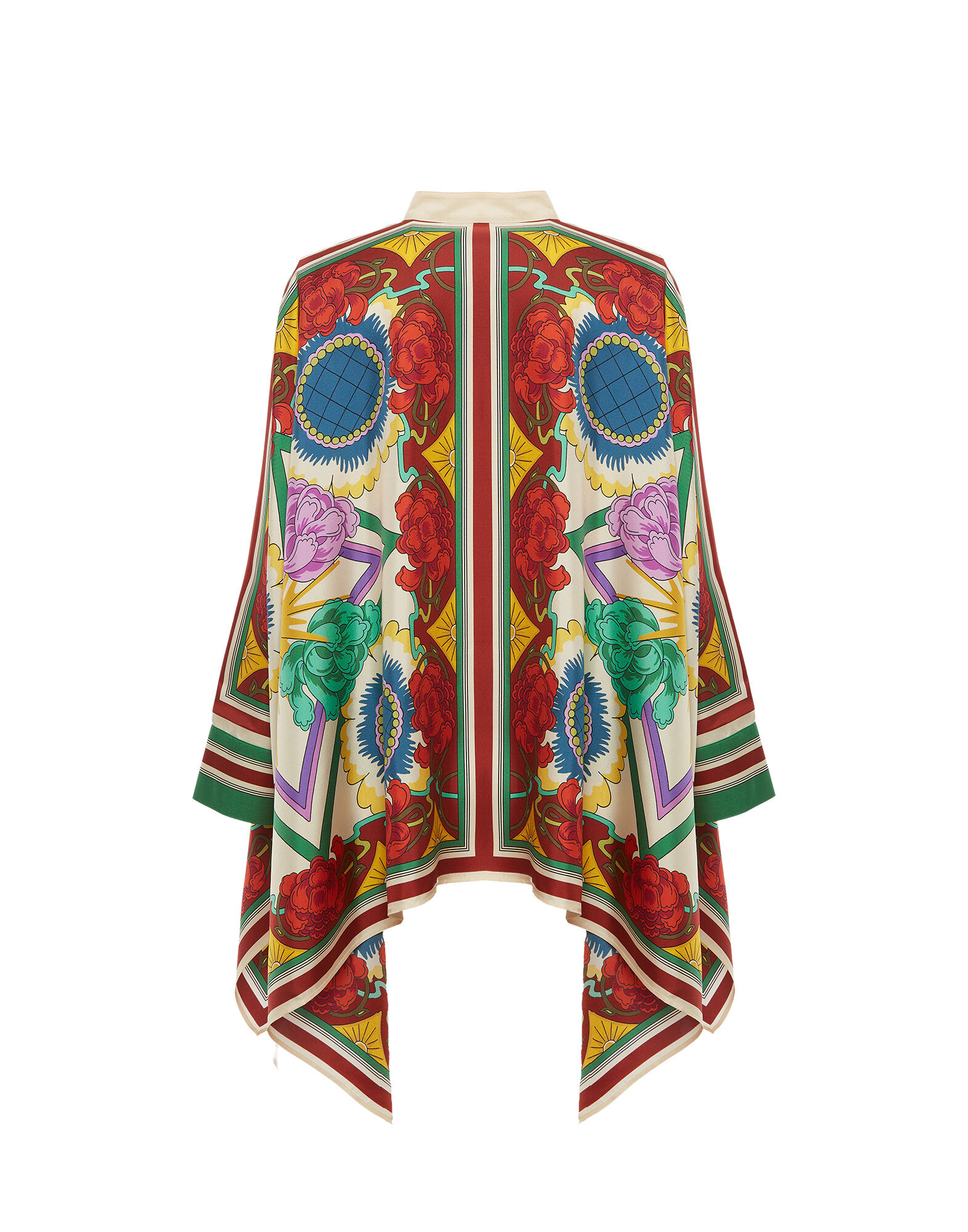 La DoubleJ Foulard Shirt Taormina Plac&eacute;e Ivory SHI0059SIL006LRT01WH04