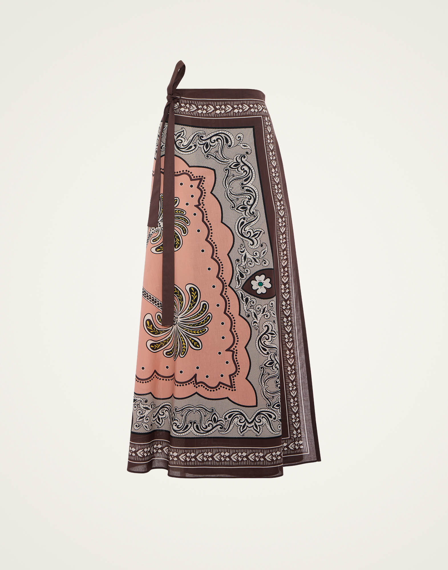 La DoubleJ Flipper Skirt Mirage Plac&eacute;e Pink SKI0122COT056AGE01PI01