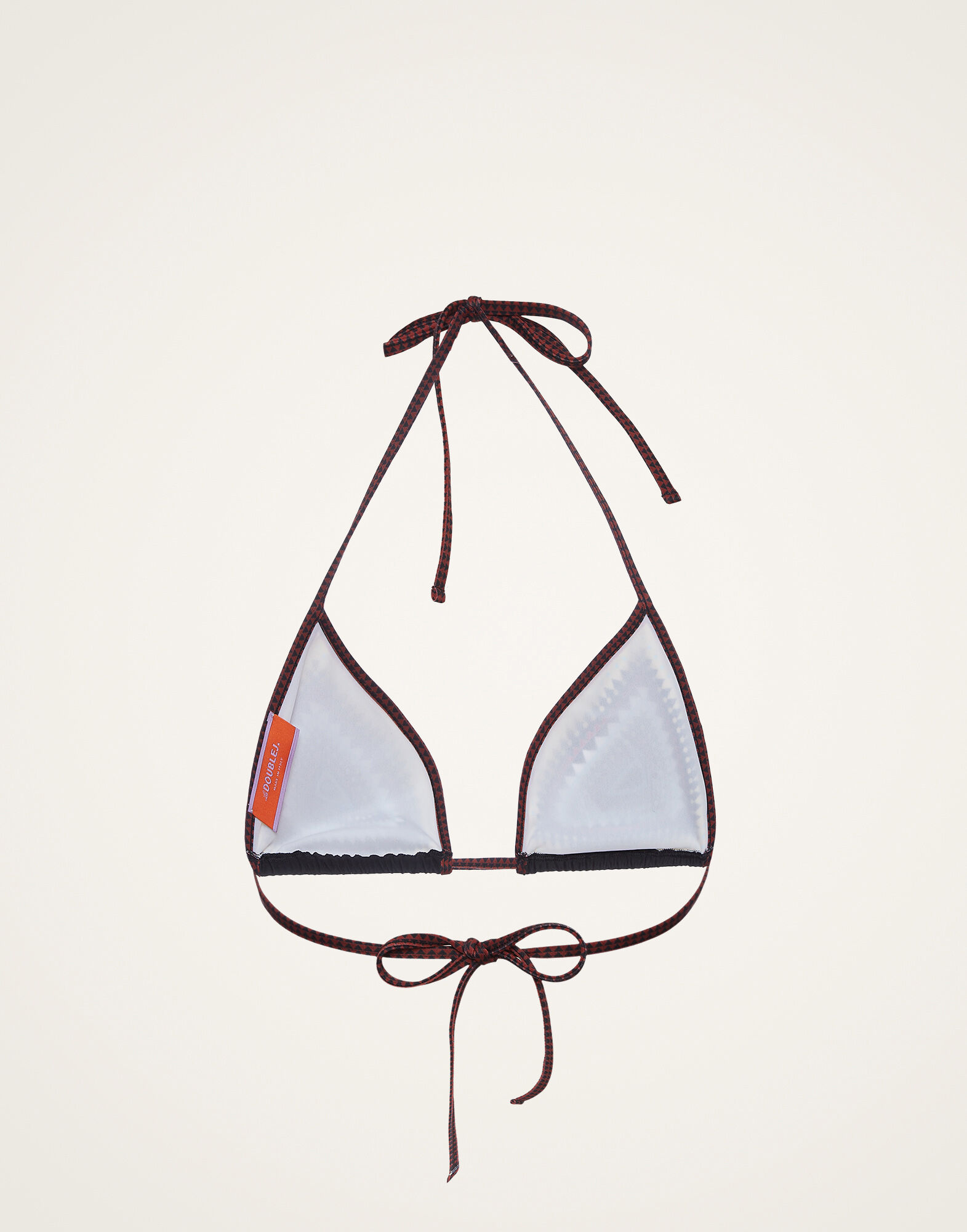 La DoubleJ Bikini Top Doric Plac&eacute;e Black SWI0032LYC003DOR01BL01