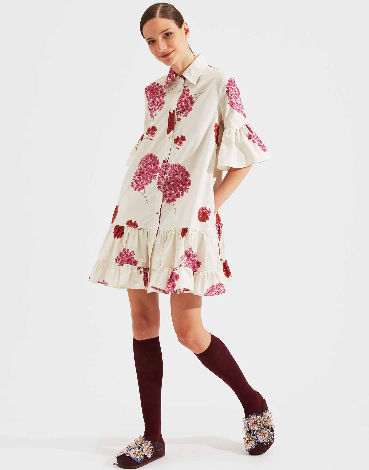 LaDoubleJ Choux Dress Ortensia DRE0193COT001ORT0001