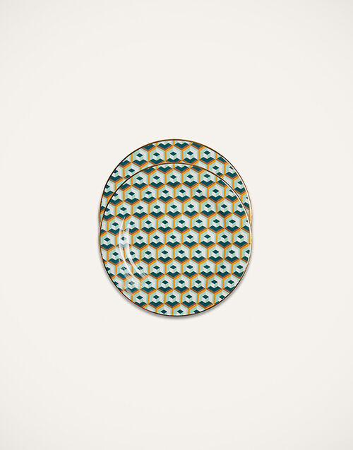 La DoubleJ Dessert Plate Set of 2 Cubi Verde DIS0048CER001CUB0007