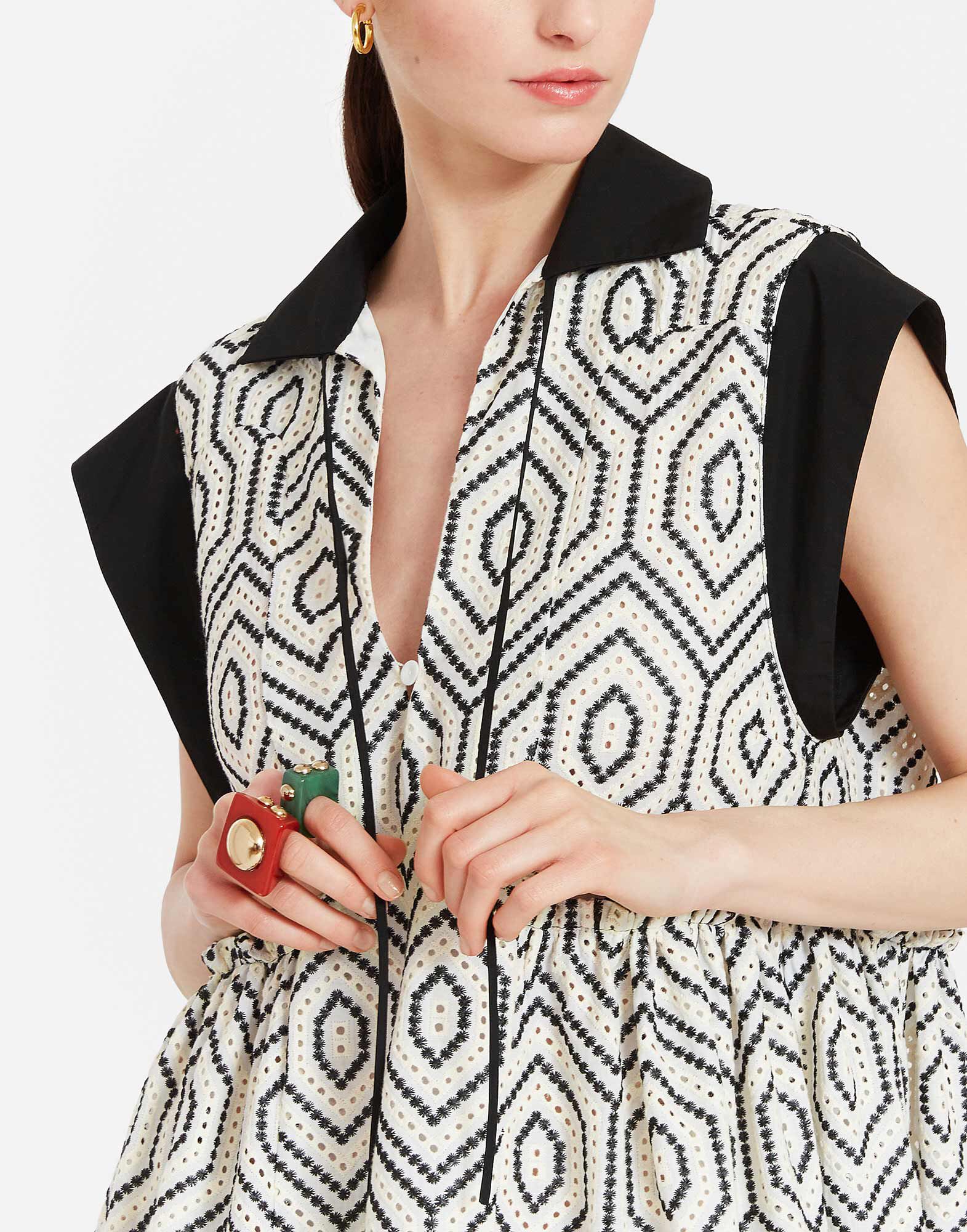 La DoubleJ Jackie Mini Dress Solid Ivory DRE0703SAN001SAN03WH04