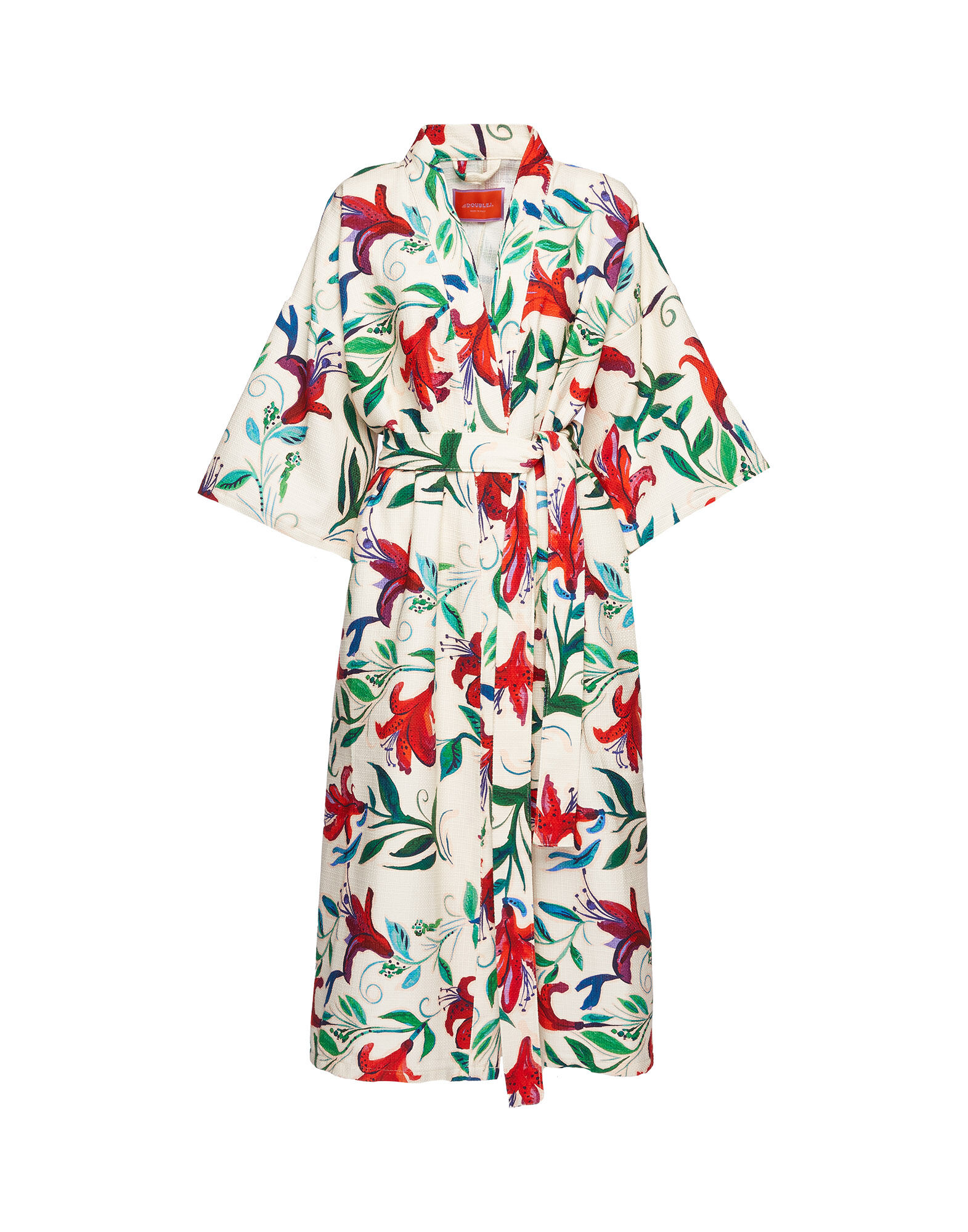 La DoubleJ Robe White Lily JAC0035COT024LIY0002