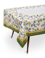La DoubleJ Large Tablecloth &#40;180X350&#41; Borboni White TBC0003LIN001BRN0005