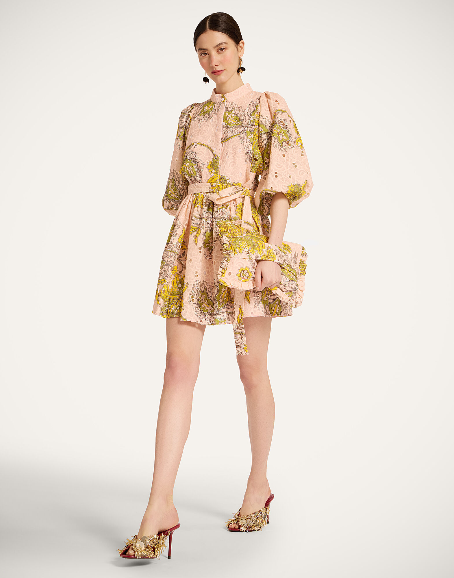 La DoubleJ Mini Portofino Dress Swathe Pink DRE0751EMB031SWA01PI01