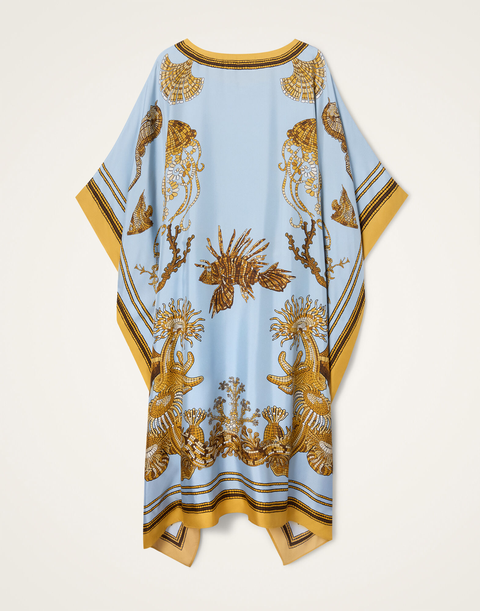 La DoubleJ Square Kaftan Oceania Plac&eacute;e Light Blue DRE0872SIL006OCE01BU01