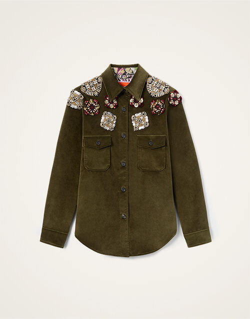 La DoubleJ Better Than Your Boyfriend's Jacket Solid Moss Green JAC0156VEL011SOLIDGR14