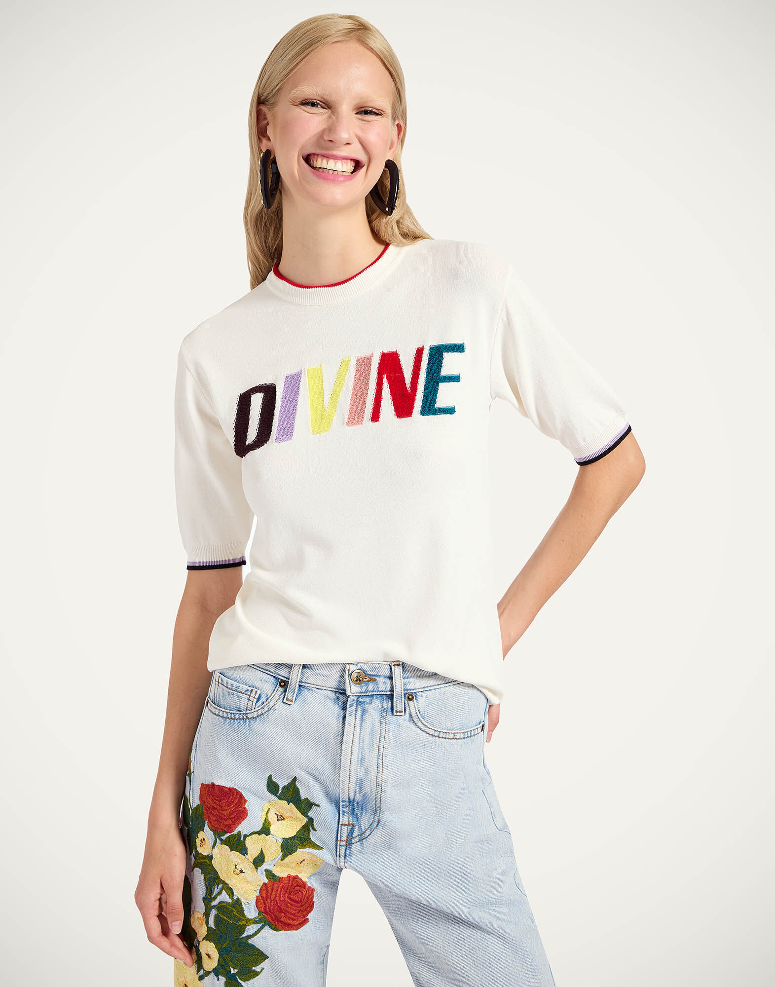 La DoubleJ Divine Tee Divine White PUL0277KNI163SOE09WH01