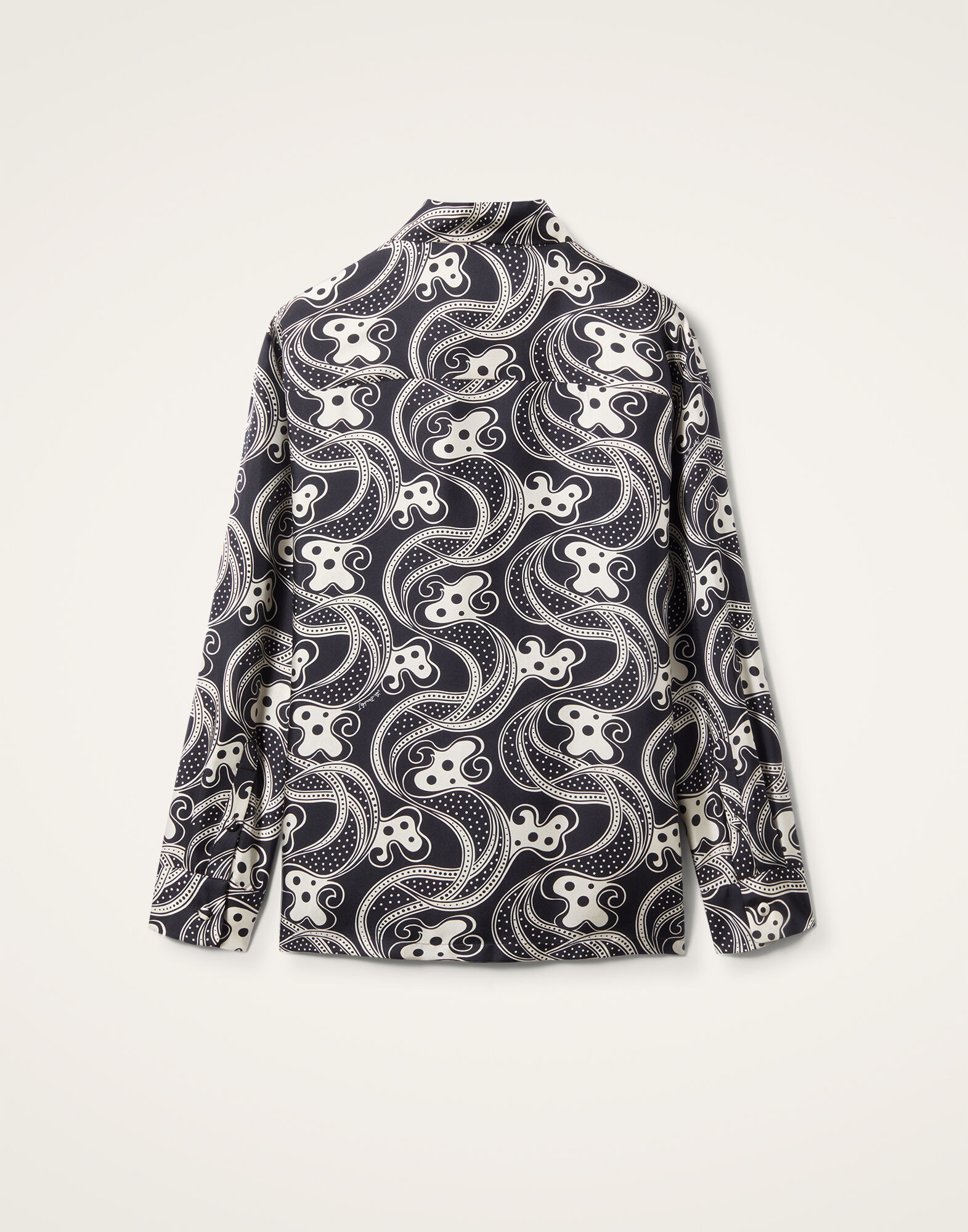 La DoubleJ Boy Shirt Aperol Black & White SHI0001SIL001APE01BL03