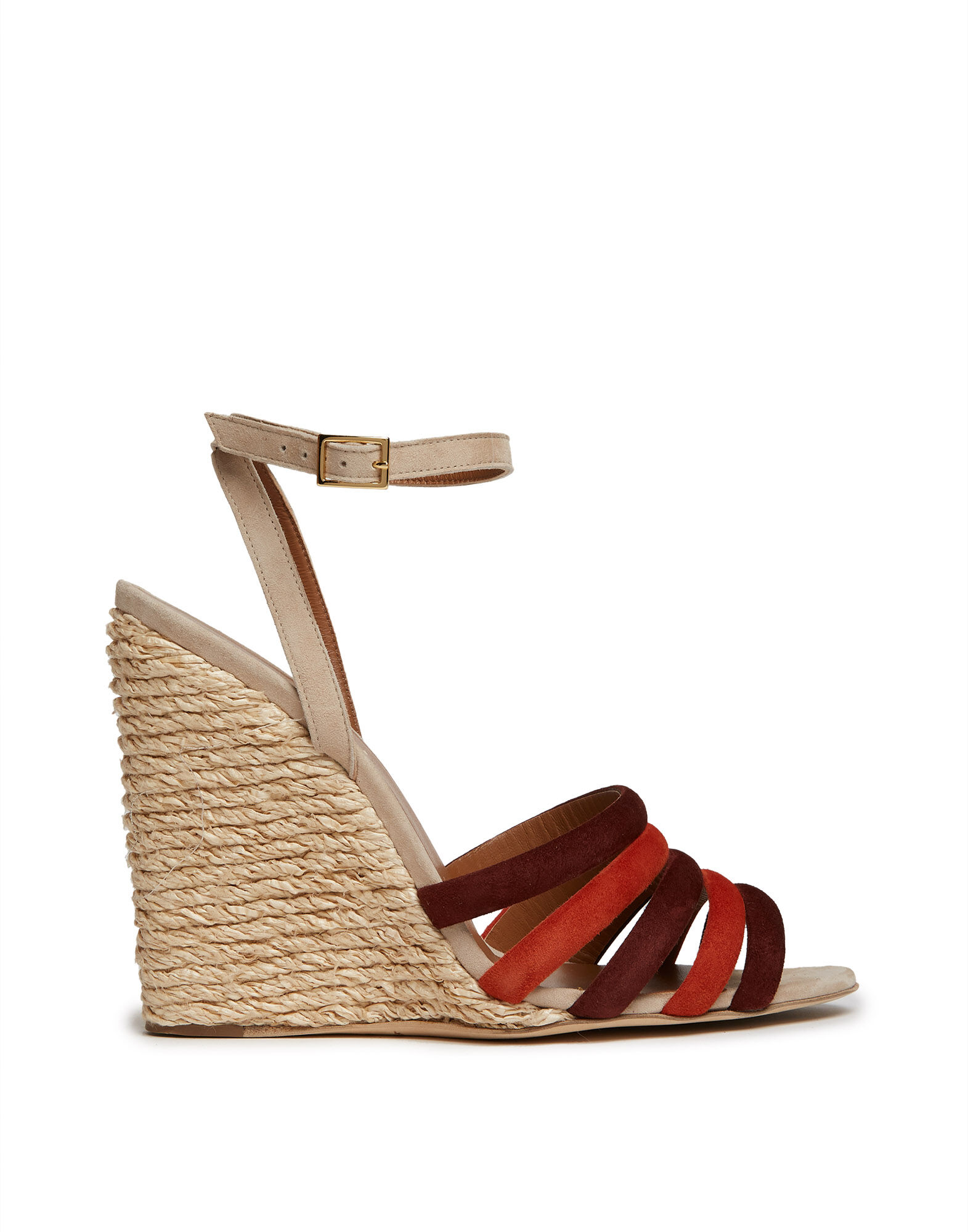 La DoubleJ Tones Wedge Paglia Multicolor Ecru' SHO0059CAM001MUL63BR05