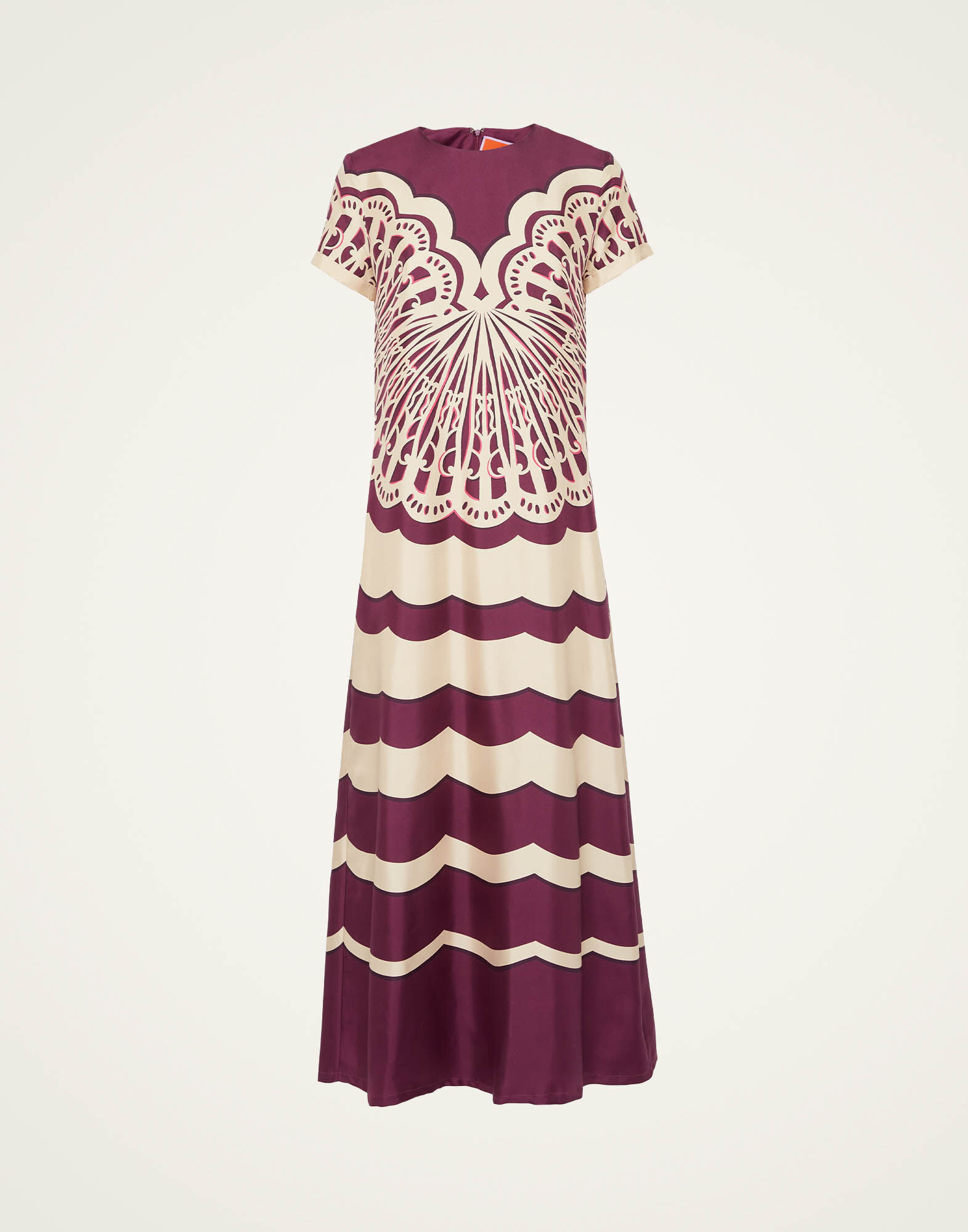 La DoubleJ Swing Dress Fans Plac&eacute;e Purple DRE0128SIL006FAN03PU01