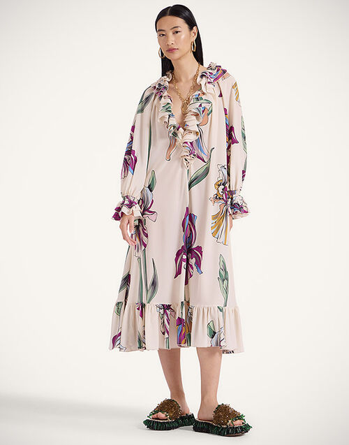 La DoubleJ Hey Jude! Dress Iris Ivory DRE0850CRE001IRS01WH04