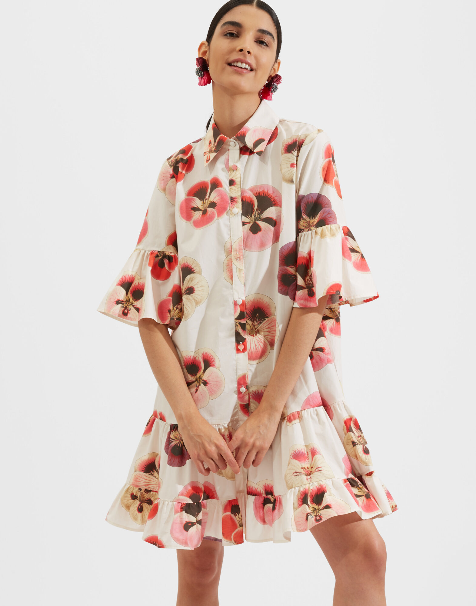 La DoubleJ Choux Dress Pansy DRE0193COT001PAN0001