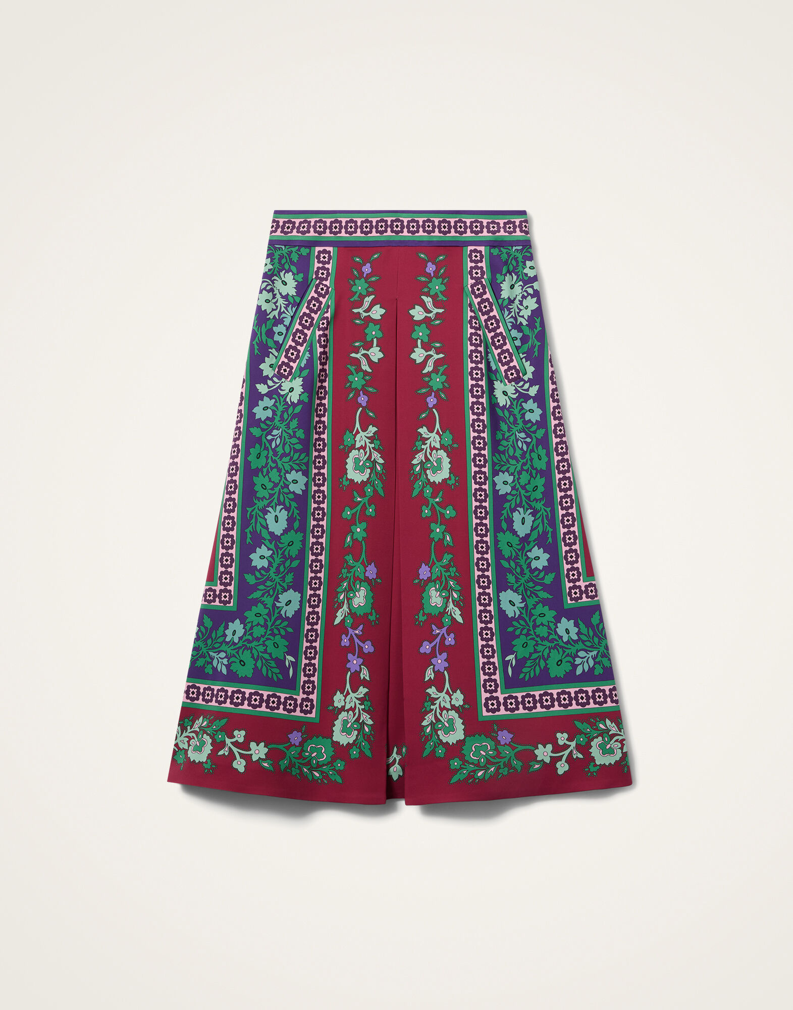 La DoubleJ Santa Monica Skirt Regalia Plac&eacute;e Red SKI0033VIS006REG02RE01