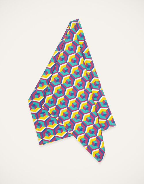 La DoubleJ Dishtowel (50x70) Cubi Giallo/Fucsia DST0001COT011CUB0004