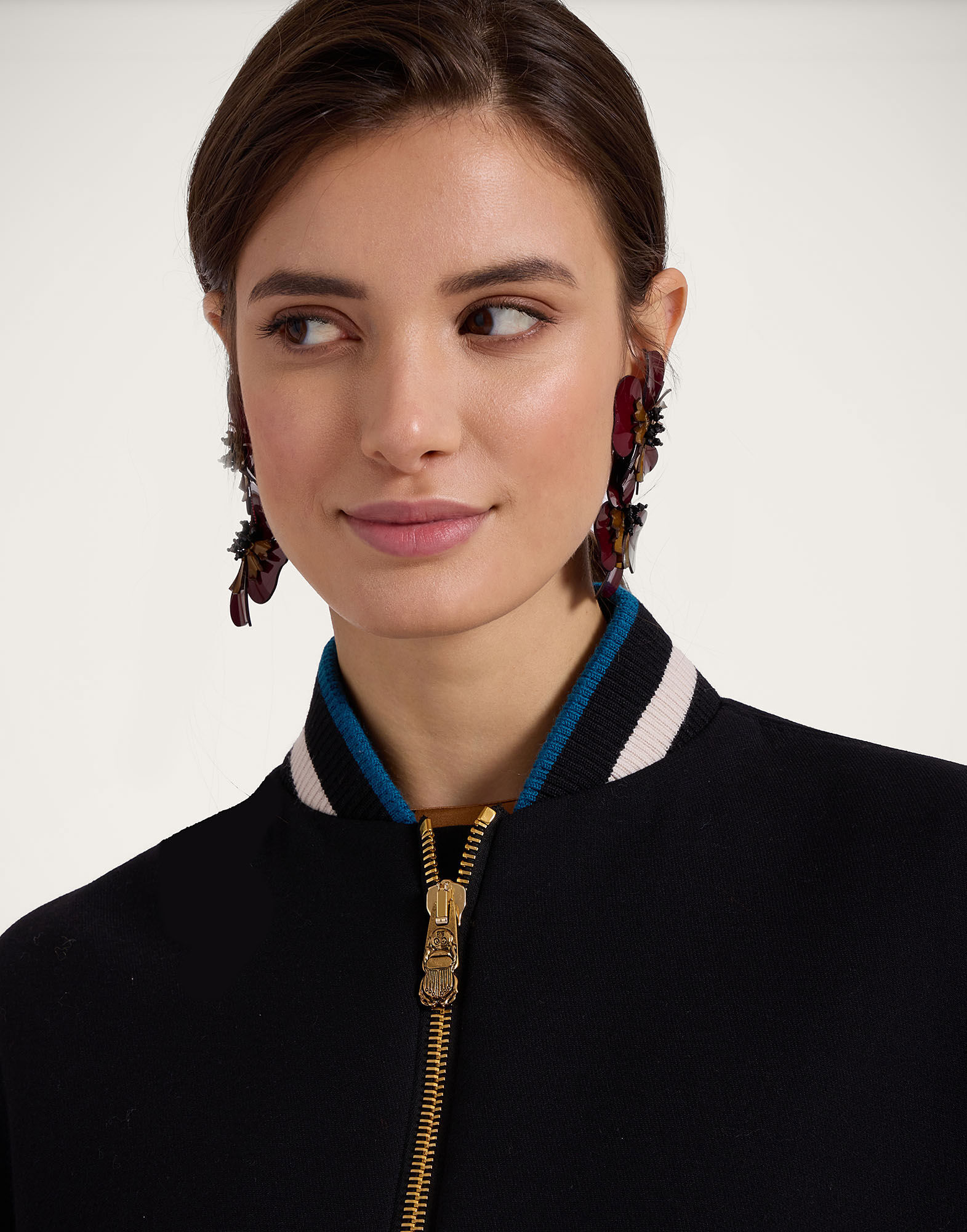 La DoubleJ Brooklyn Bomber Solid Black JAC0128WOL024SOLIDBL01