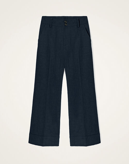 La DoubleJ Hendrix Pants Solid Midnight Blue TRO0014COT005SOLIDBU04