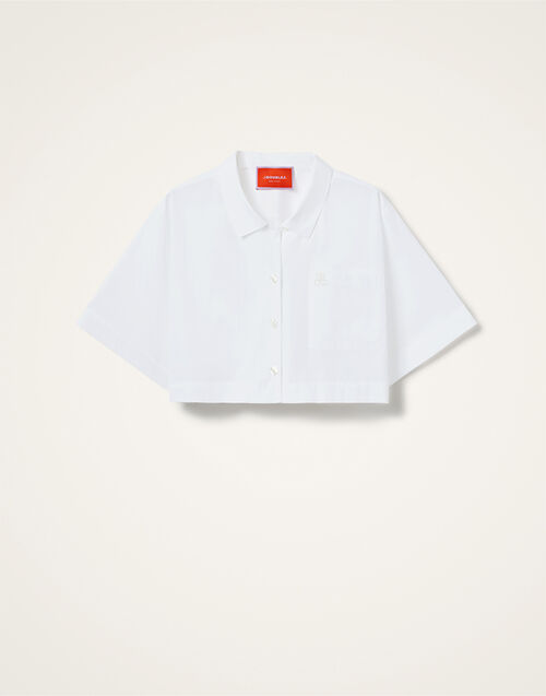 La DoubleJ Polo Short Shirt Solid White SHI0141COT064SOLIDWH01