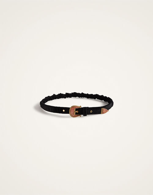 La DoubleJ Cinch Belt Solid Black BEL0013VEL011SOLIDBL01