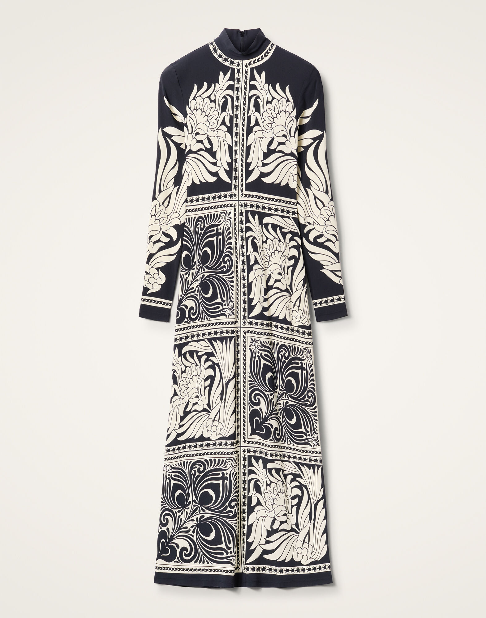 La DoubleJ Halle Dress Mix Tiles Plac&eacute;e Black DRE0444VIS011MIX01BL01