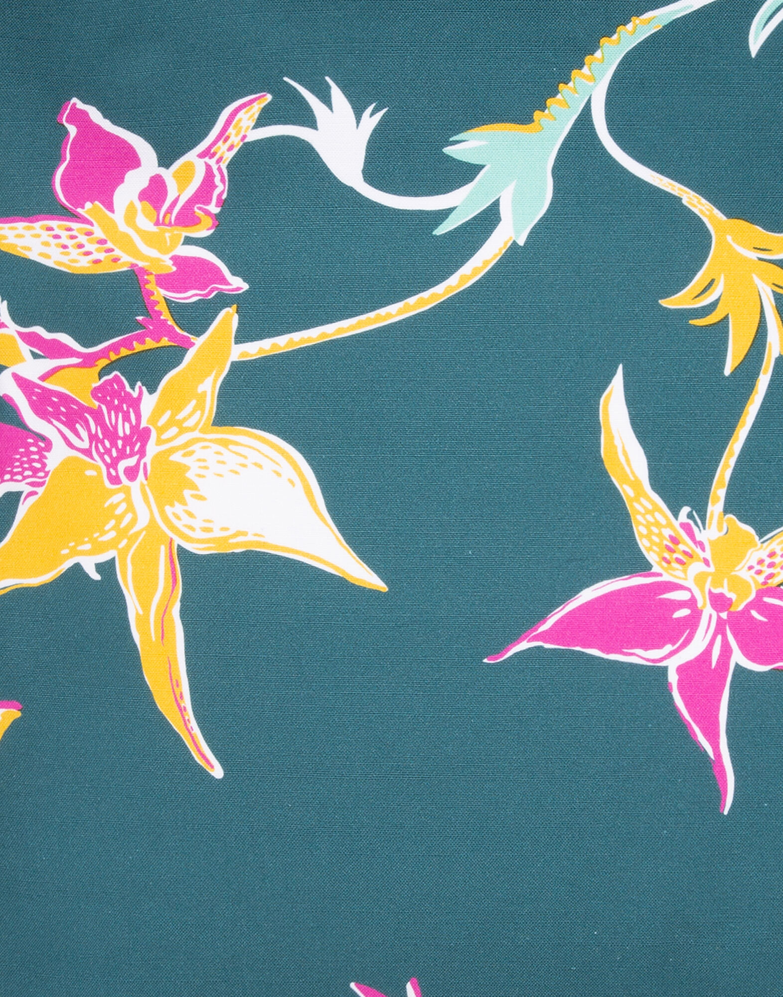 La DoubleJ Cushion Cover Orchidee Petrolio CUS0001COT011ORC0005