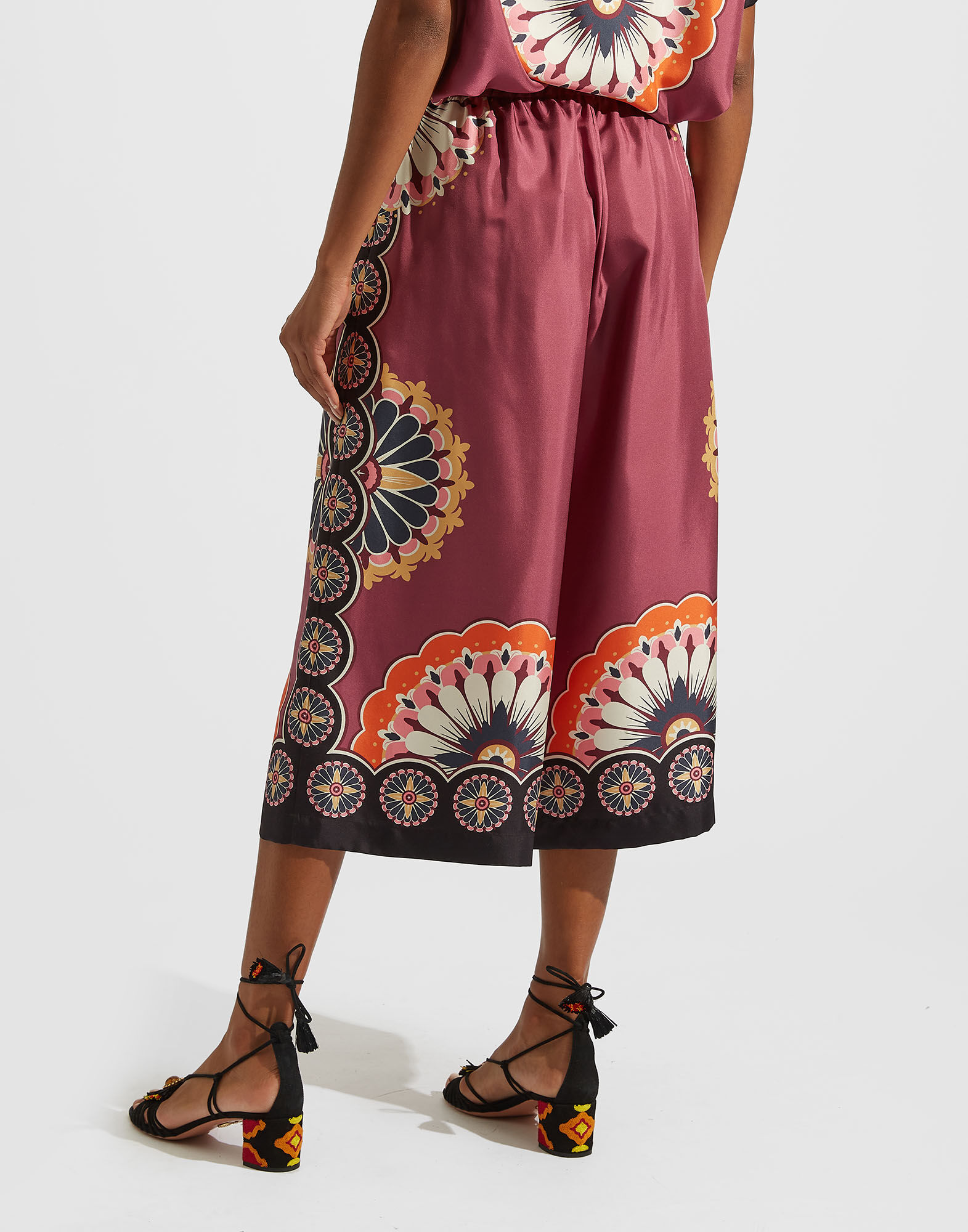 La DoubleJ Cortile Pants Napoli Plates Plac&eacute;e Bordeaux TRO0082SIL006NAP03RE02