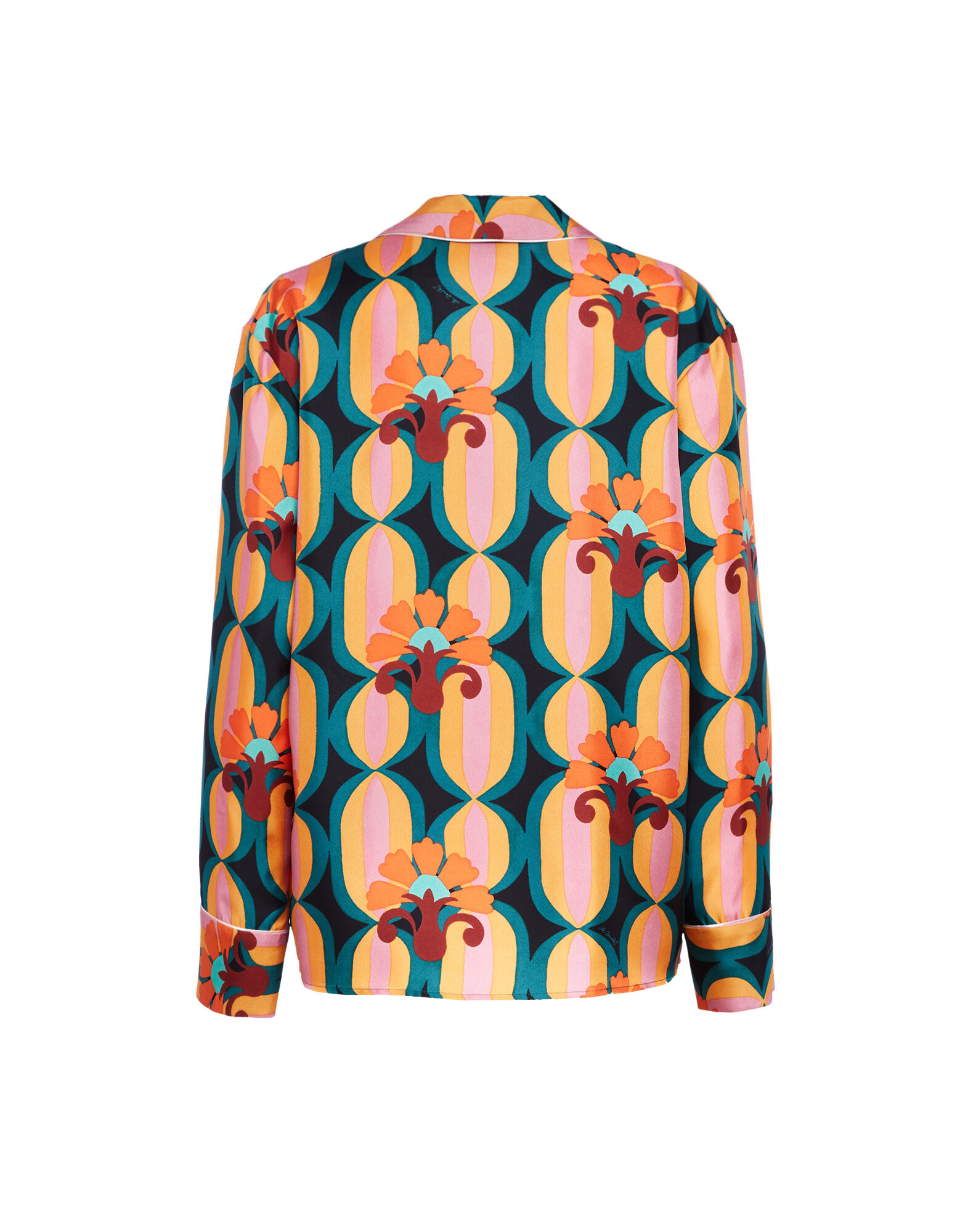 La DoubleJ Pajama Shirt Arcturus Blue Petrol SHI0077SIL001ARC01BU05