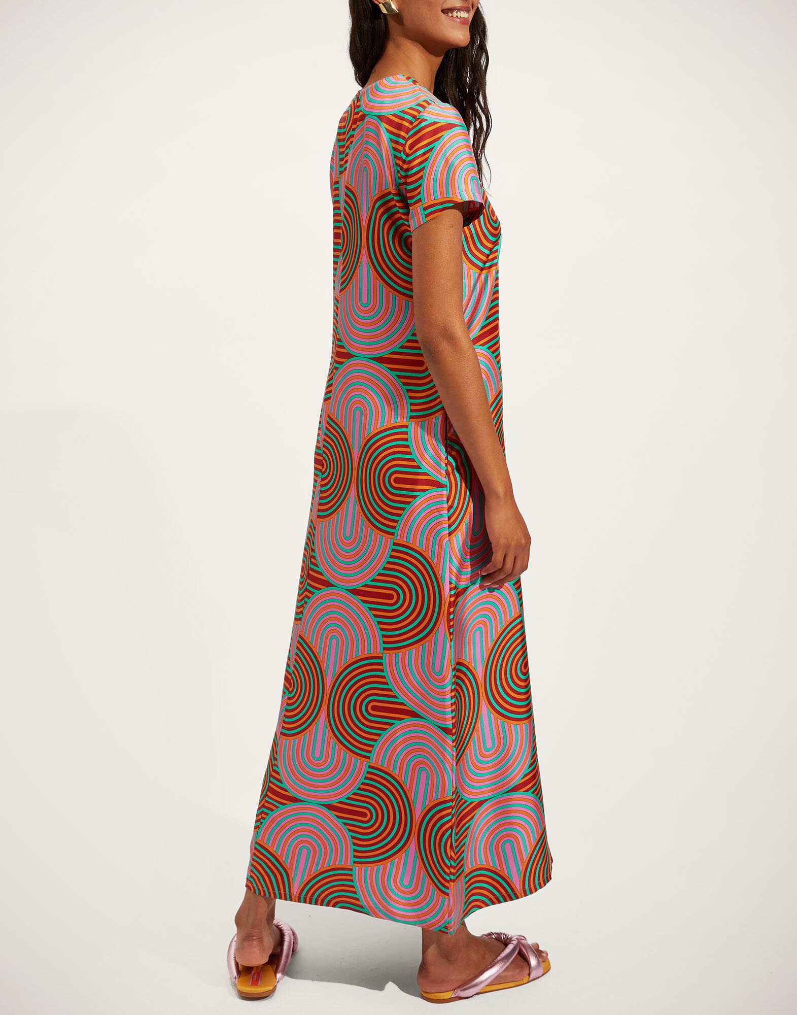 La DoubleJ Swing Dress Slinky Rosso DRE0001SIL001SLI0002