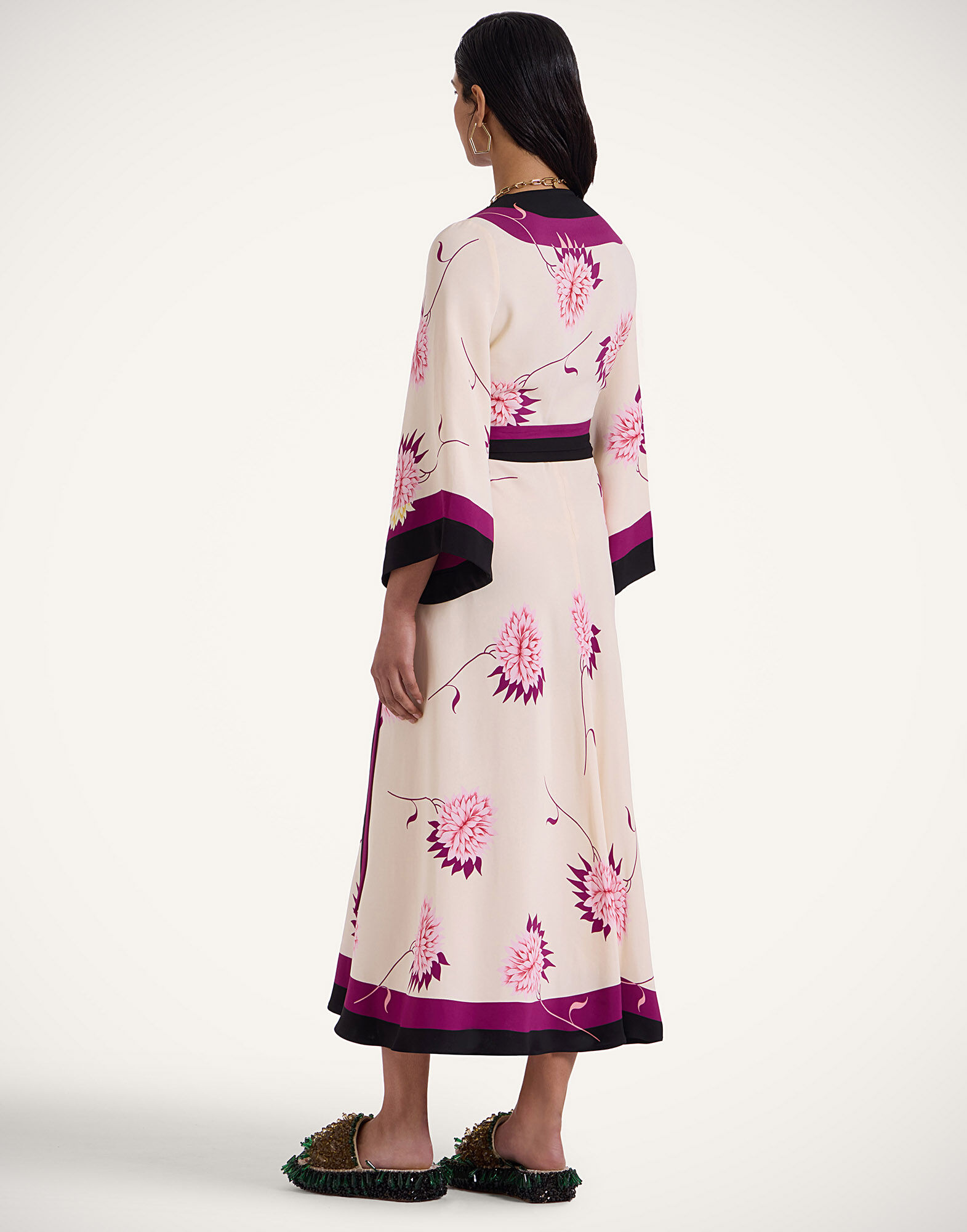 La DoubleJ The Wrap Dress Derby Plac&eacute;e Multicolor DRE0734CAD005DER03MU01