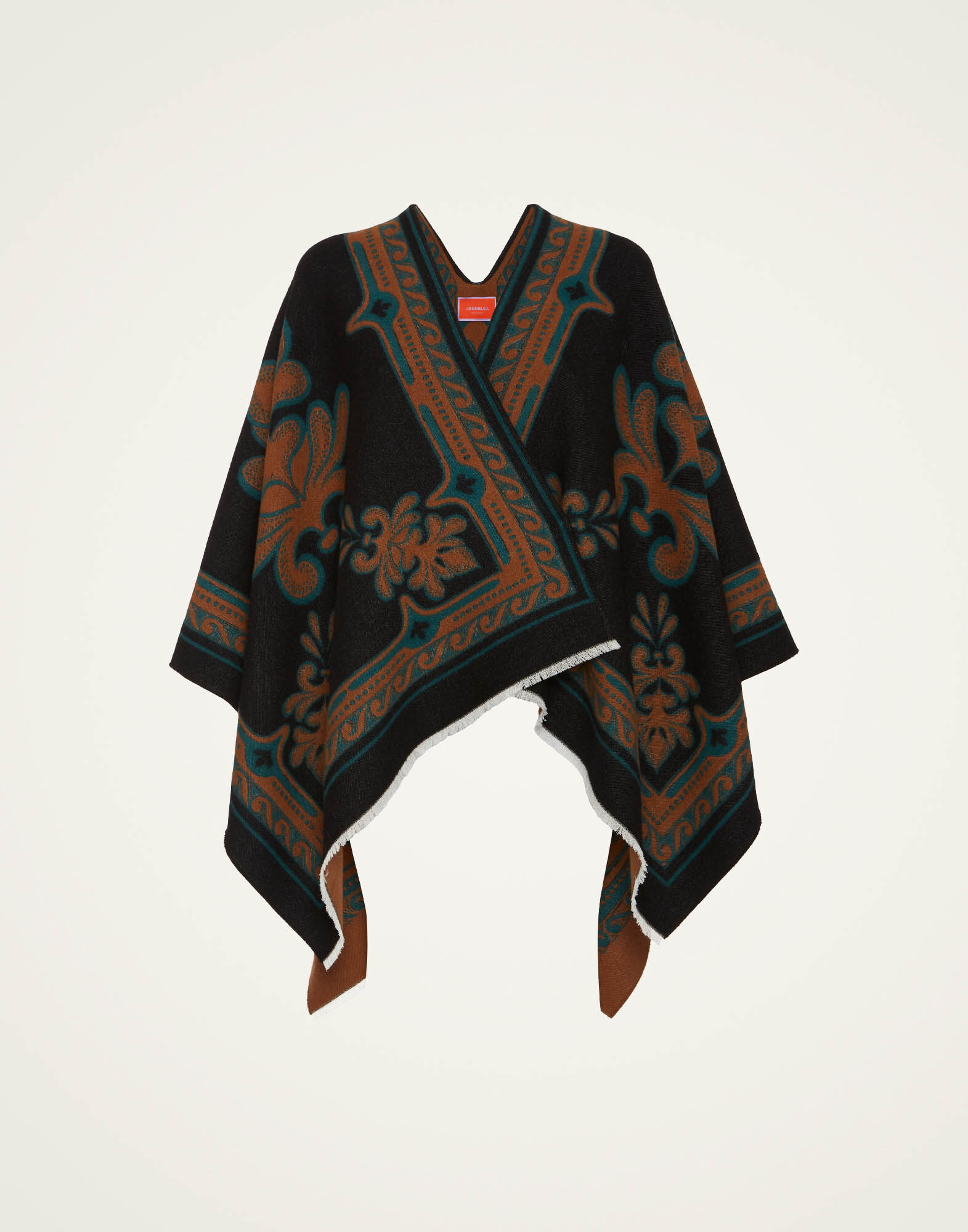 La DoubleJ Poncho Herald Black SCA0059WOL025VA325BL01