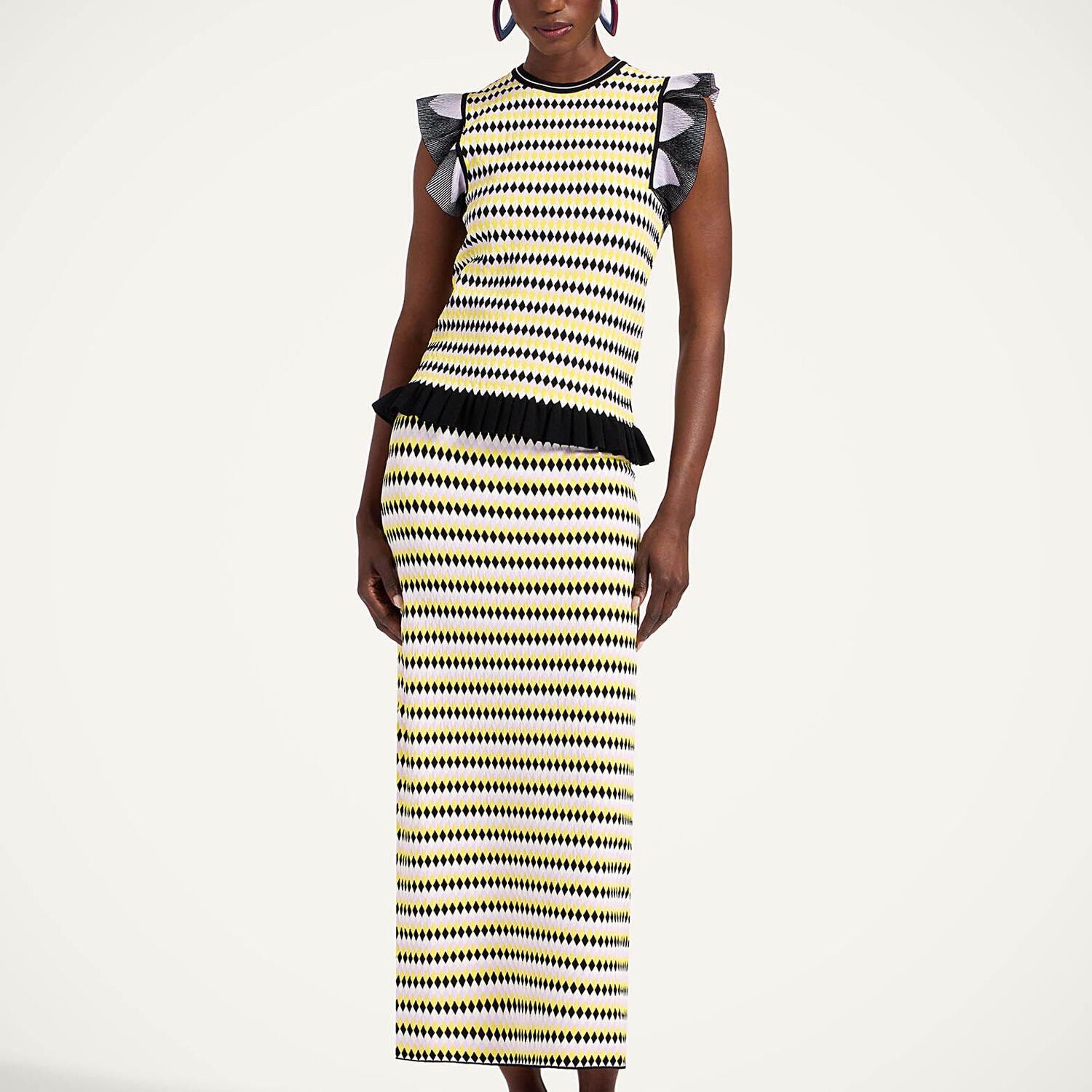 La Double J Checkers Skirt