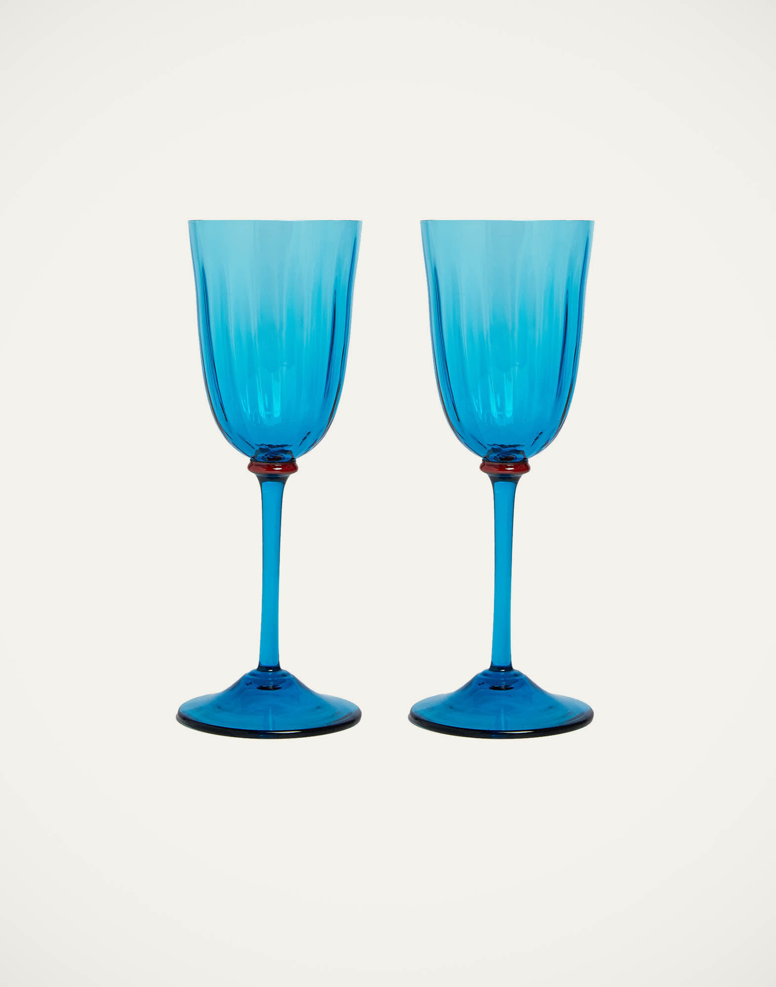 La DoubleJ Wine Glasses Set Of 2 Turquoise GLA0020MUR001TUR0001