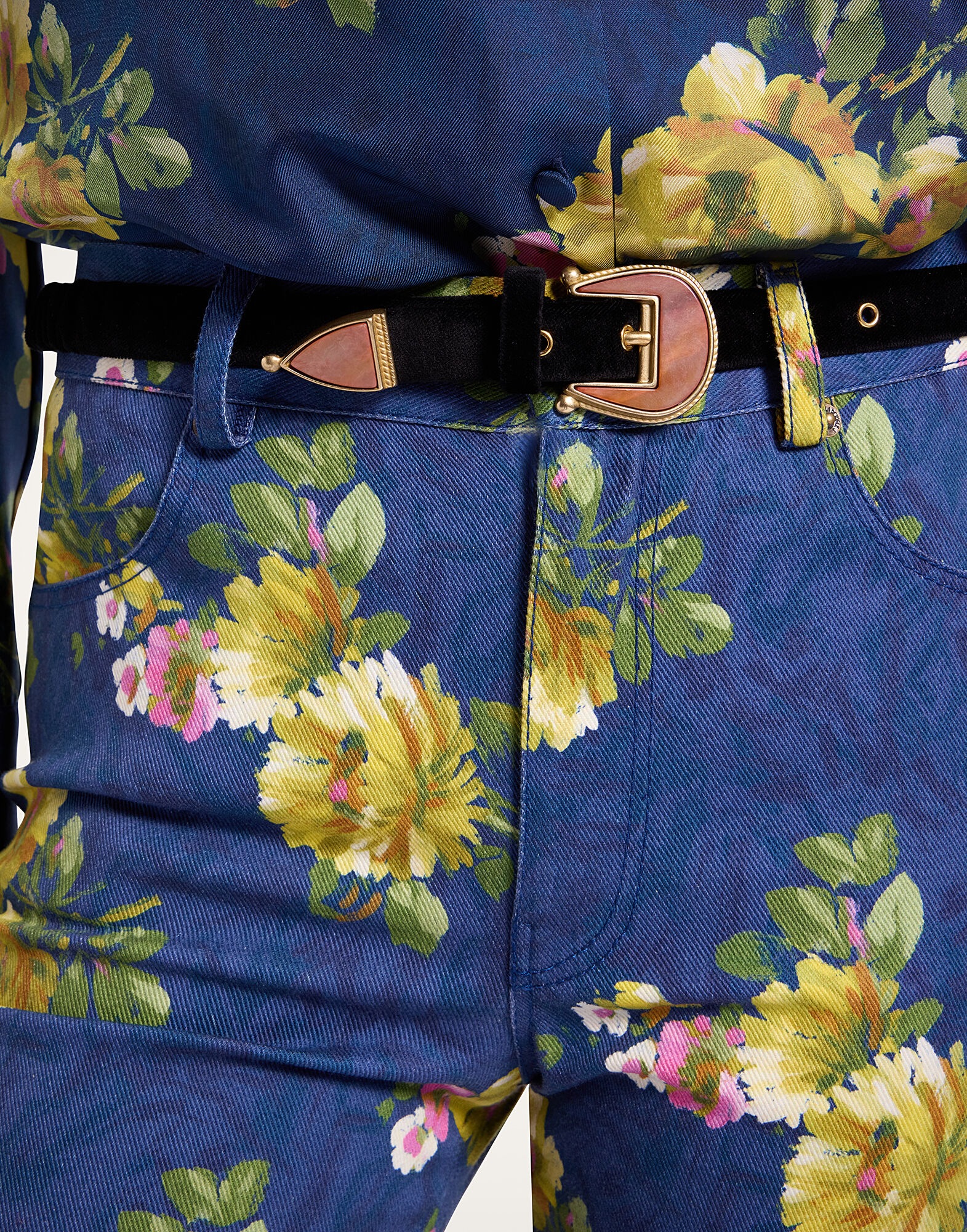 La DoubleJ Cinch Belt Solid Black BEL0013VEL011SOLIDBL01