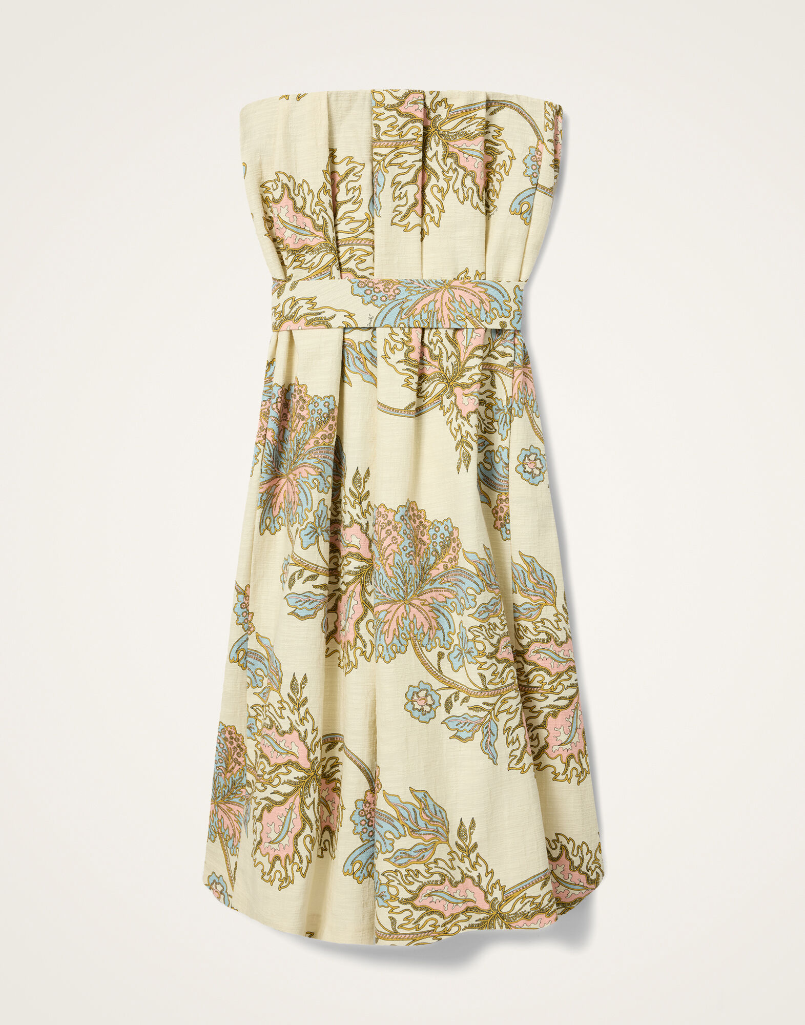 La DoubleJ Belted Filter Dress Swathe Ivory DRE1073COT005SWA01WH04