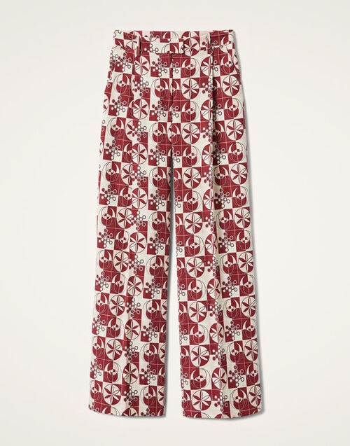 La DoubleJ Loose Pants Eclipse Burgundy TRO0135COT005ECL01RE02