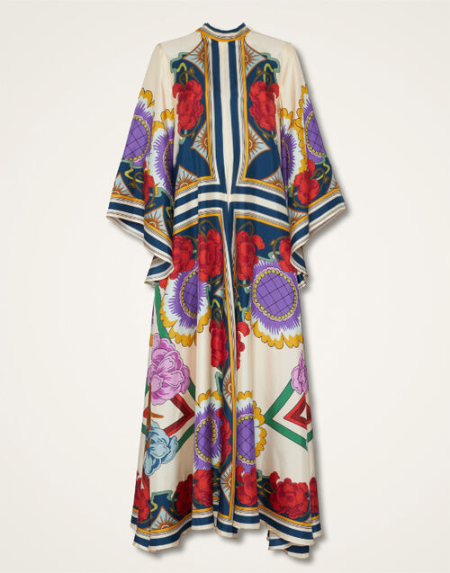 La DoubleJ Magnifico Dress (Placed) Taormina Plac&eacute;e Rust DRE0232SIL006LRT01OR04