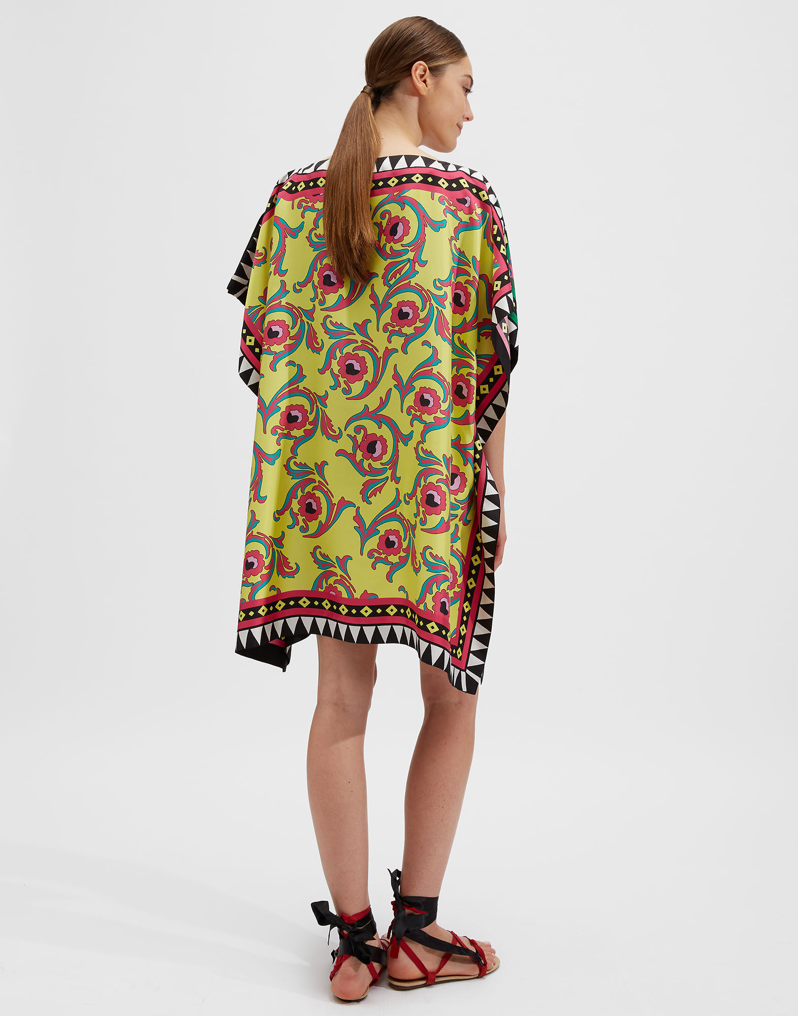 LaDoubleJ Scarf Dress Cartwheel Fuxia DRE0223SIL006CRW0003