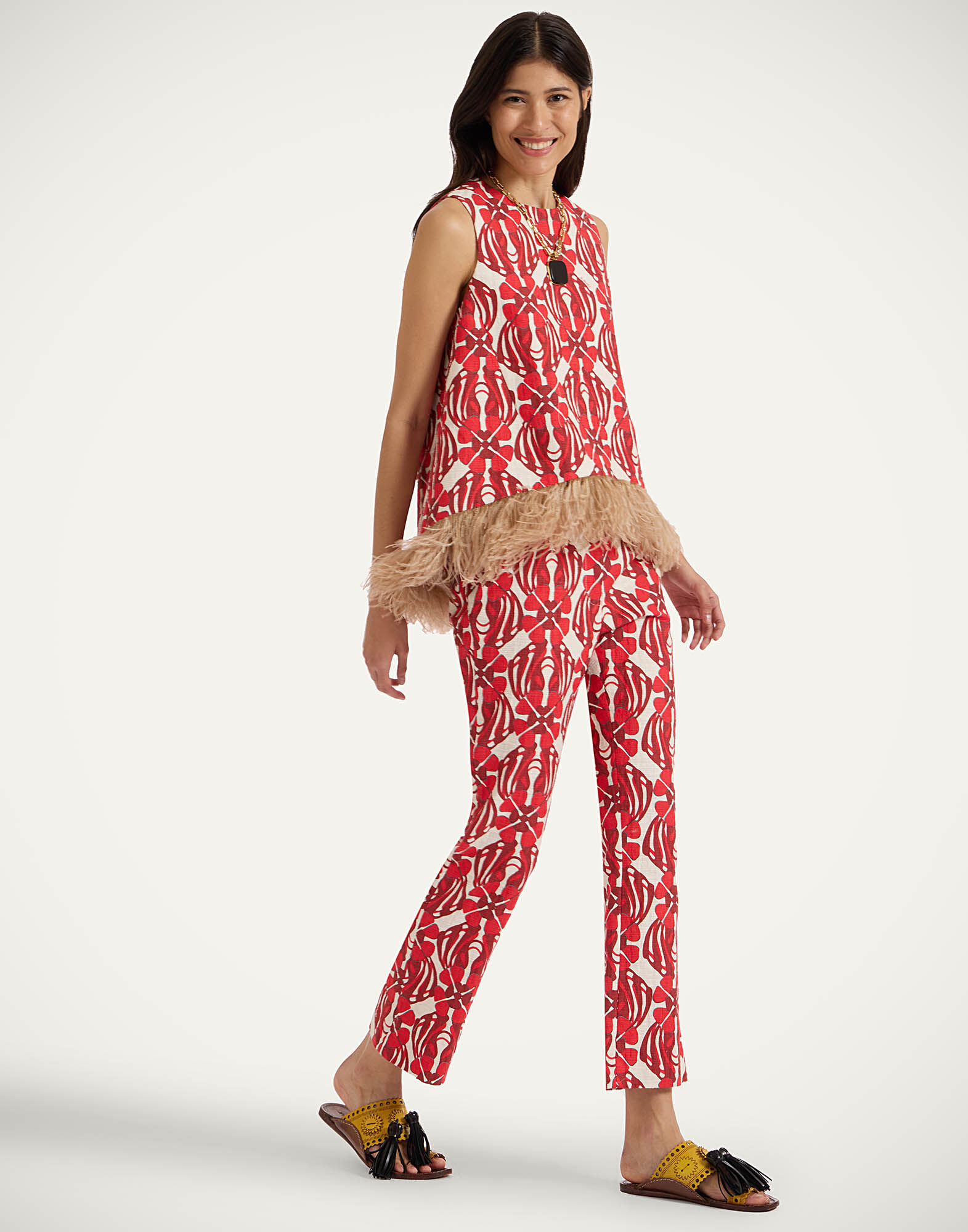 La DoubleJ 24/7 Pants Clover Red TRO0069COT005CLO05RE01