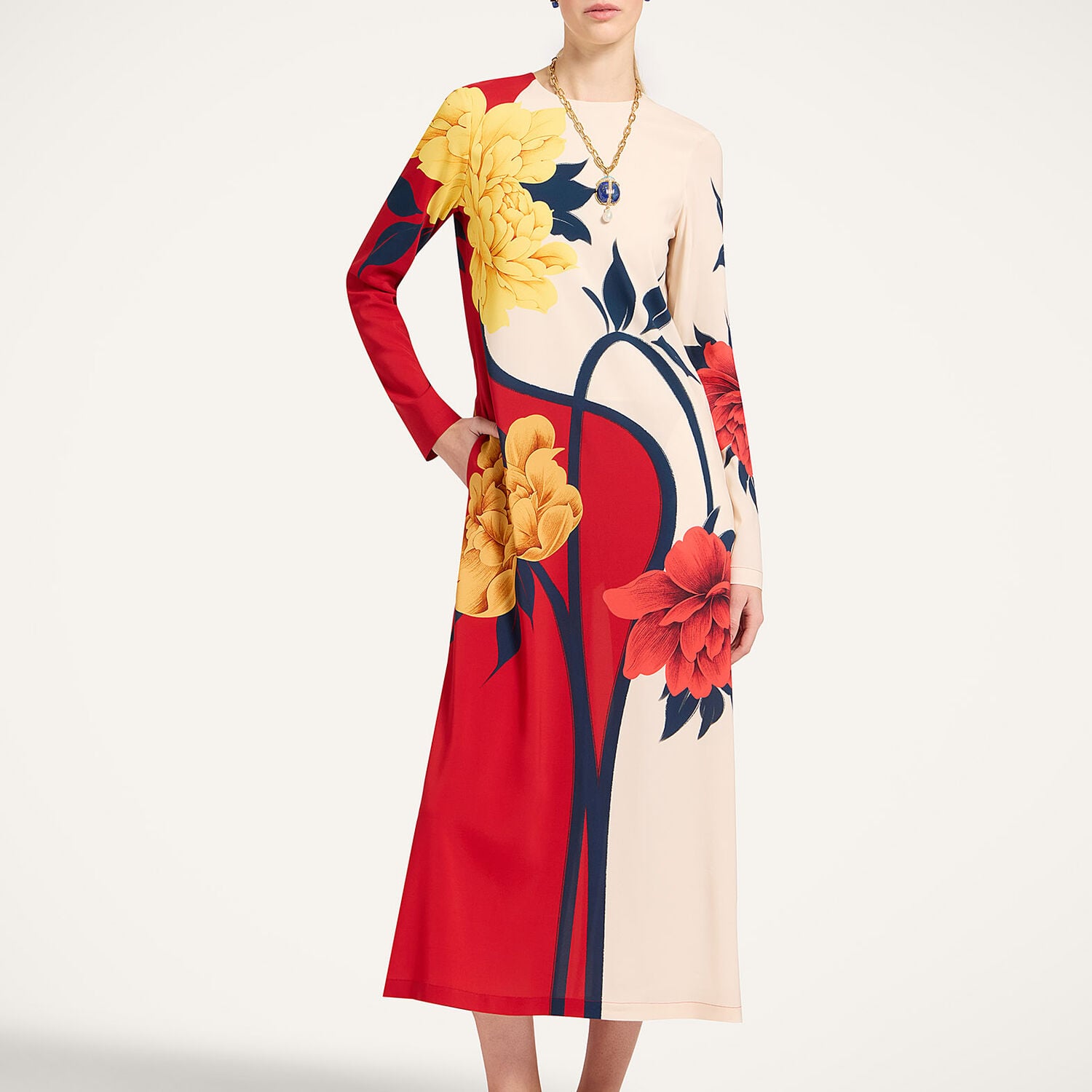 La Double J Long Sleeve Swing Dress