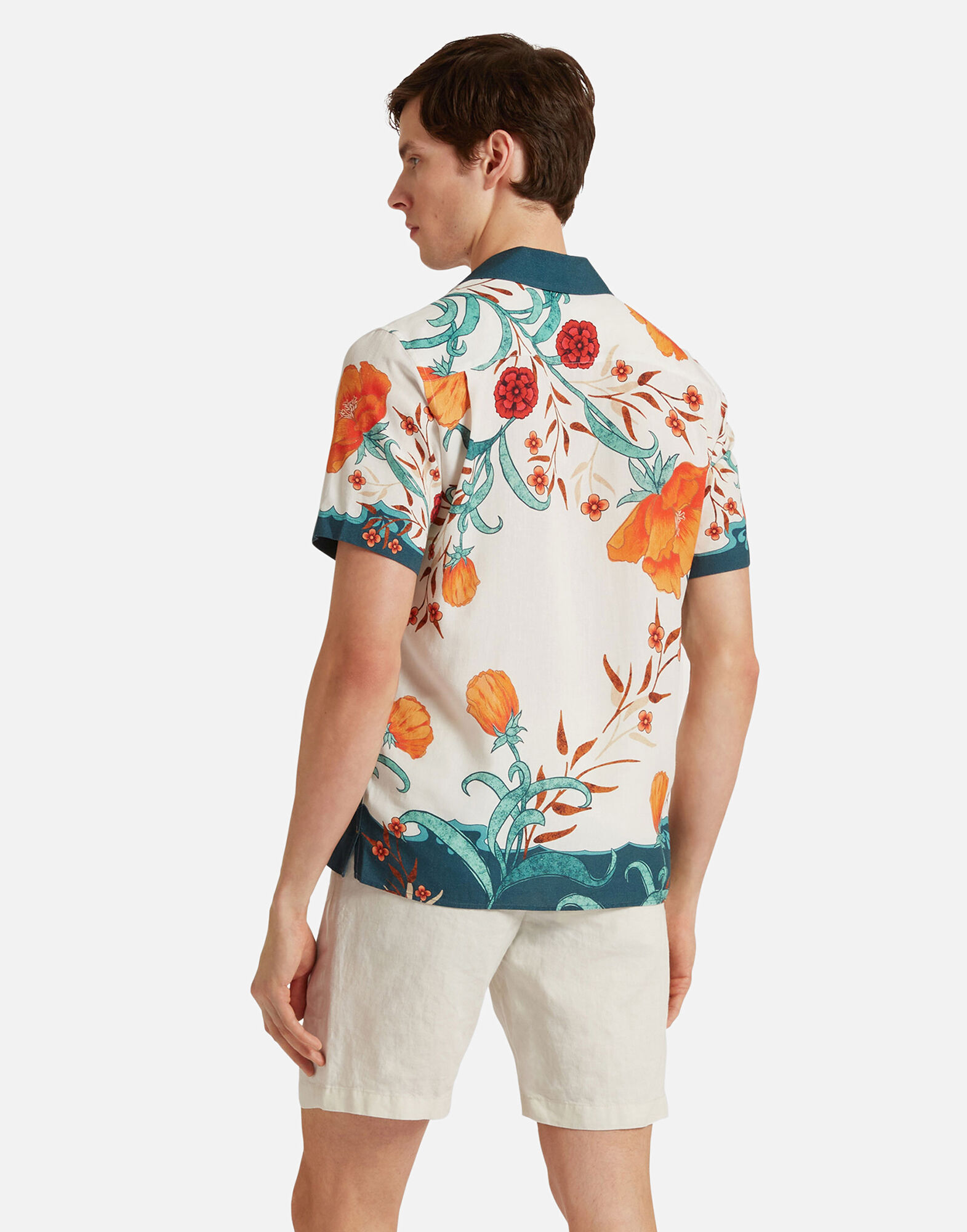 La DoubleJ Maitan Shirt Morpheus Plac&egrave;e Orange SHI0118LYO001OPI01OR02