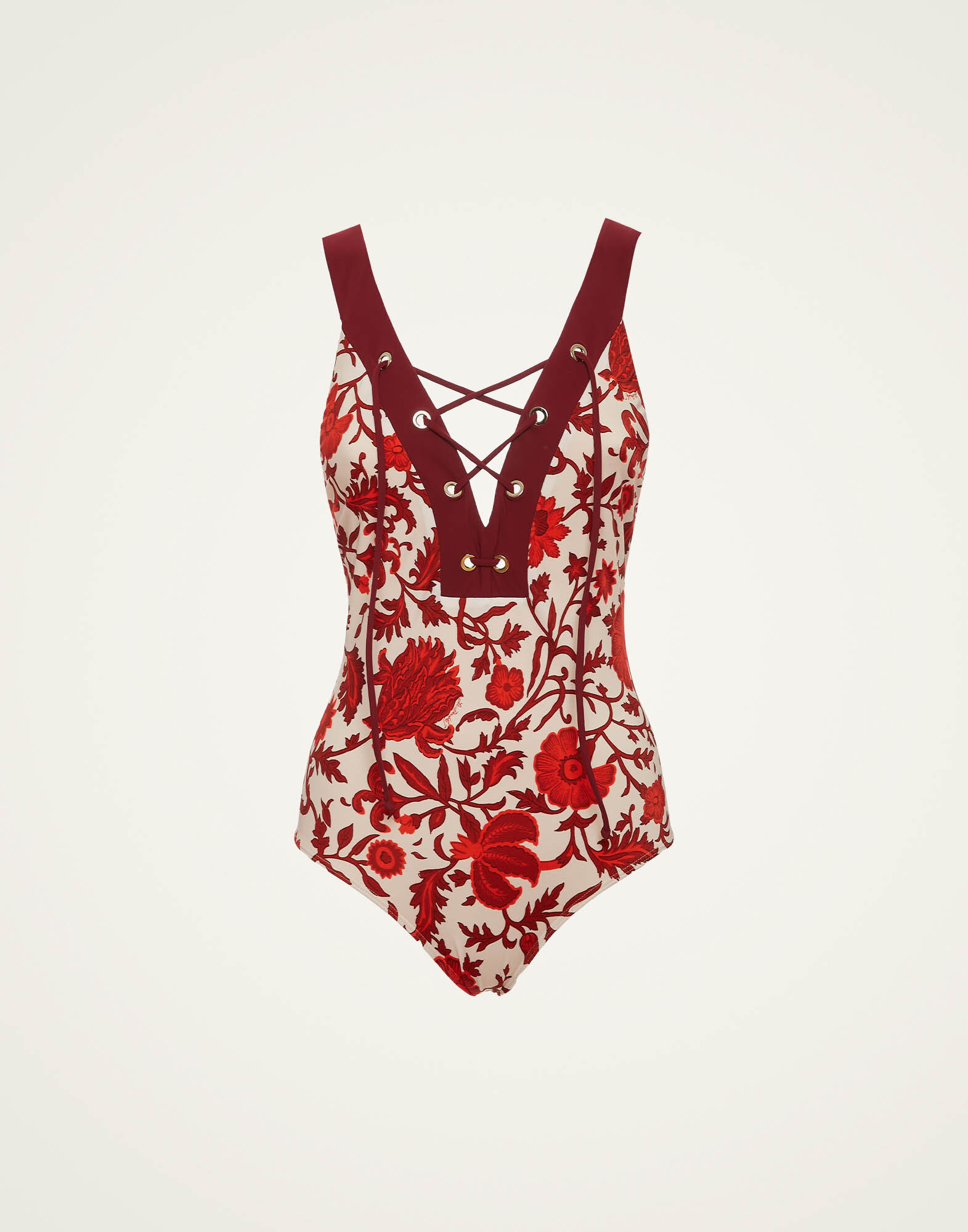 La DoubleJ Daiquiri Suit Dragonflower Mini Red SWI0067LYC001DRE02RE01