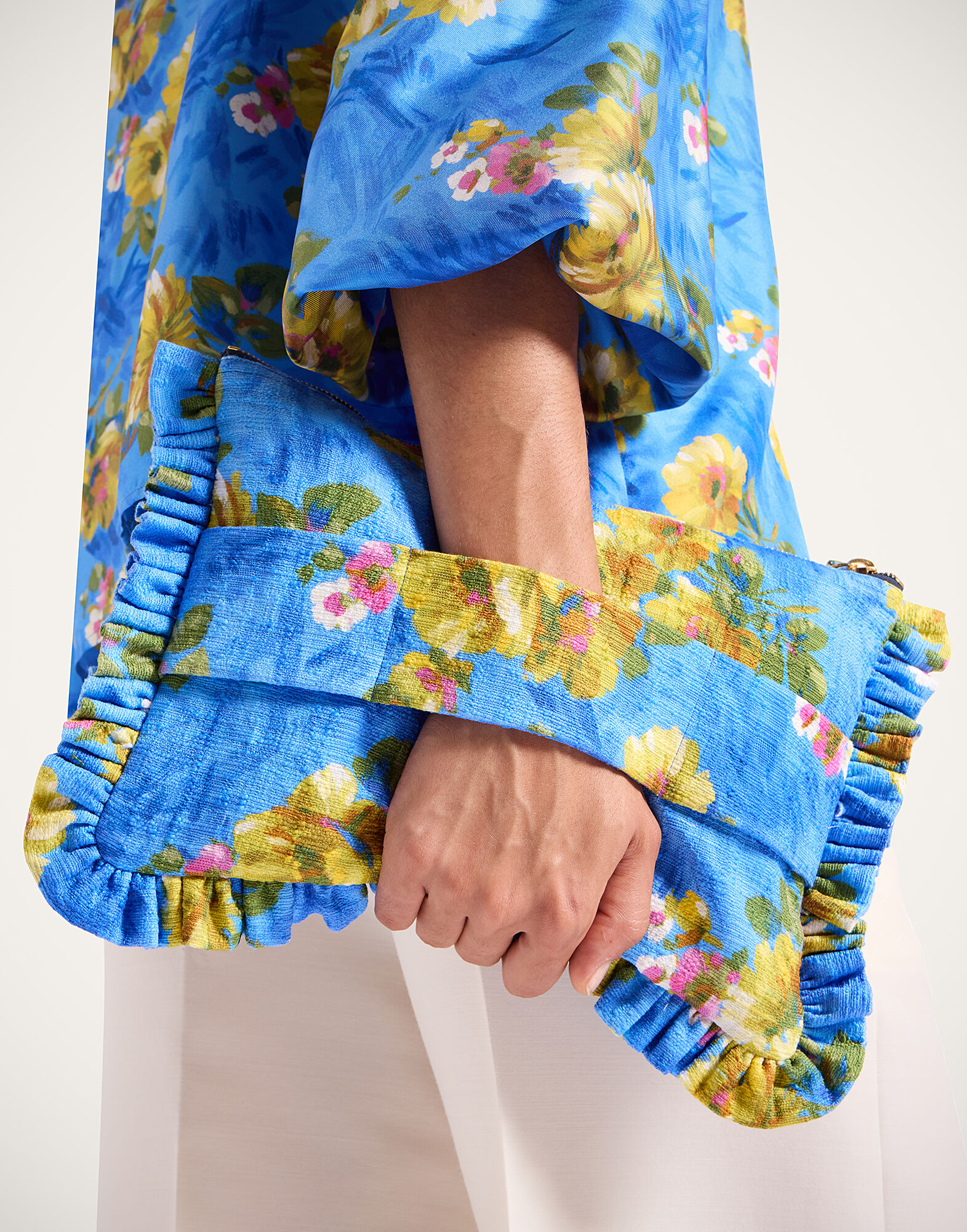 La DoubleJ Hand Pochette Riptide Light Blue BAG0059COT005RIP01BU01