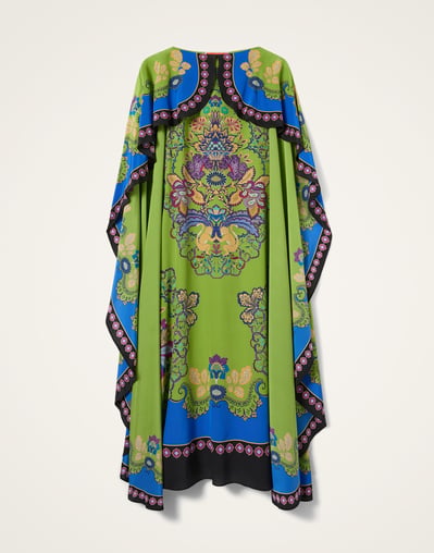 La DoubleJ Dresses Women - Magic Dress Cornucopia Place Green XL 100% Silk La DoubleJ Dresses Women - Magic Dress Cornucopia Place Green XL 100% Silk