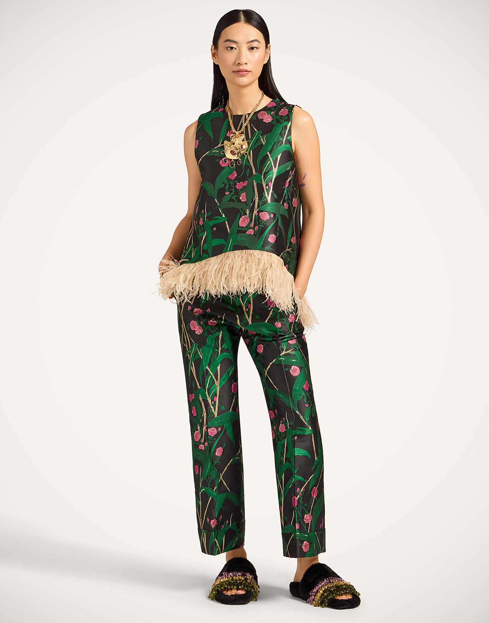 La DoubleJ Hendrix Pants Bamboo Black TRO0014JCQ119BMB02BL01