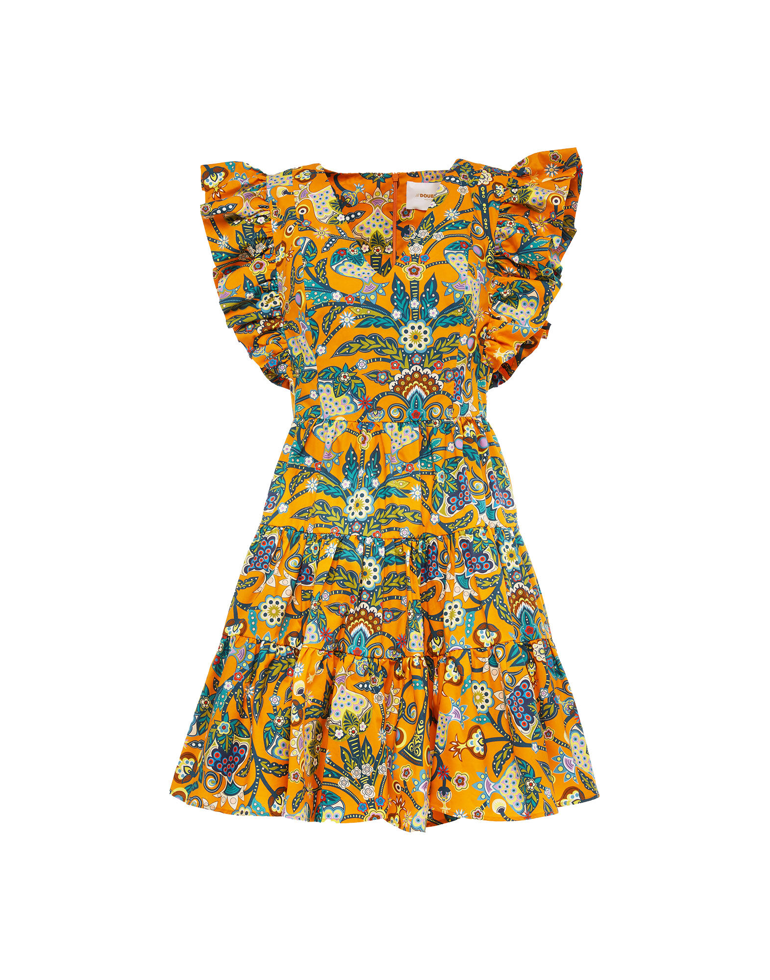 LaDoubleJ Honeybun Dress Tree Of Life Arancio DRE0240COT001TFL0002